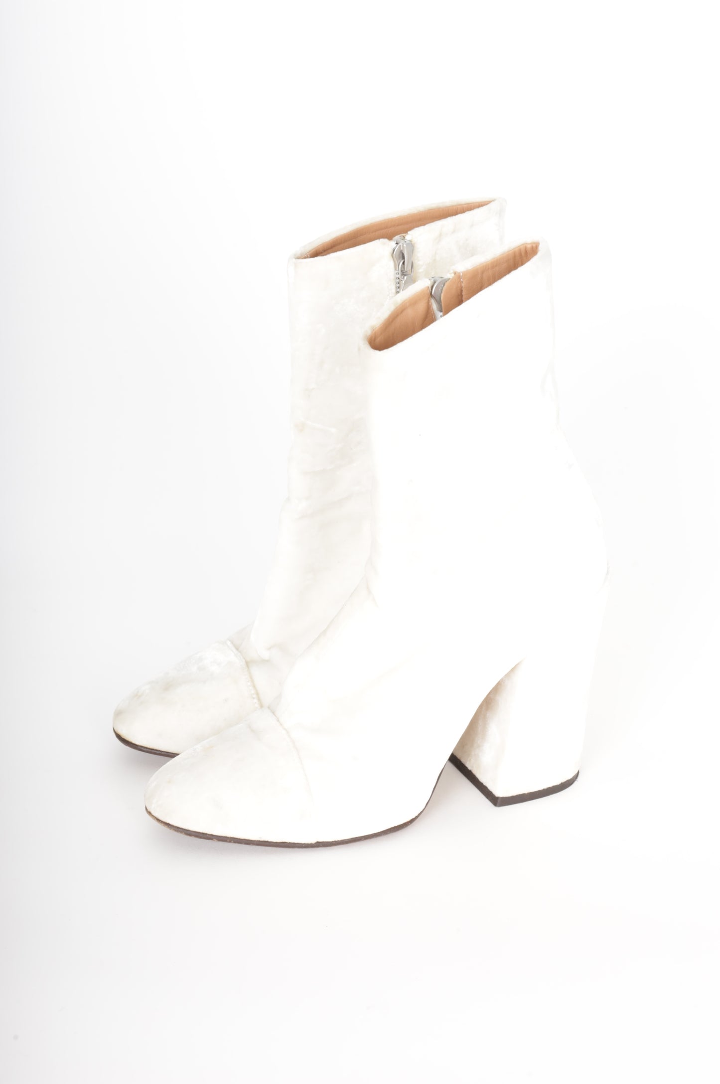 Dries Van Noten Womens White Boots Size EU 36