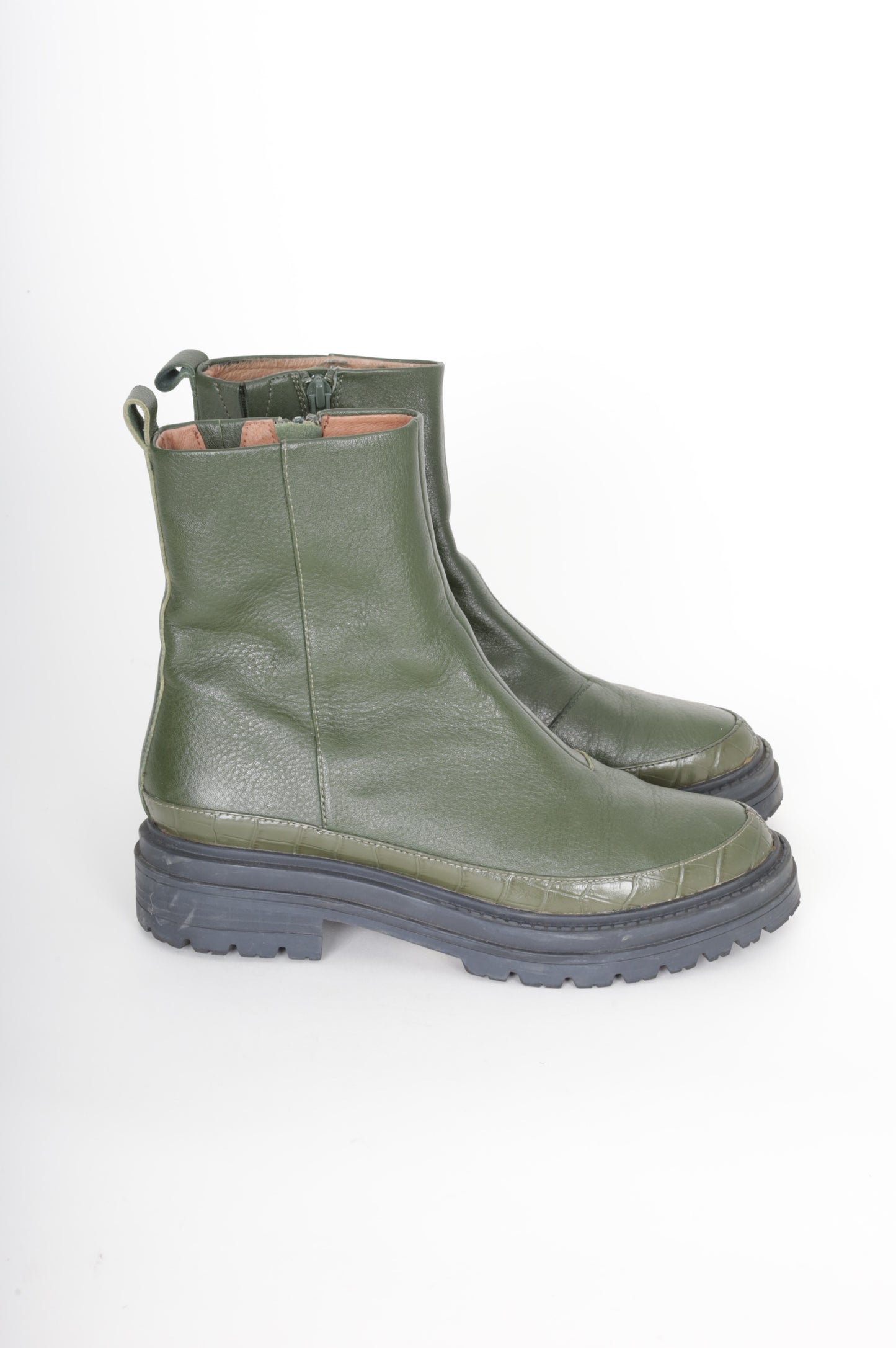 Mi Piaci Womens Green Boots Size EU 37
