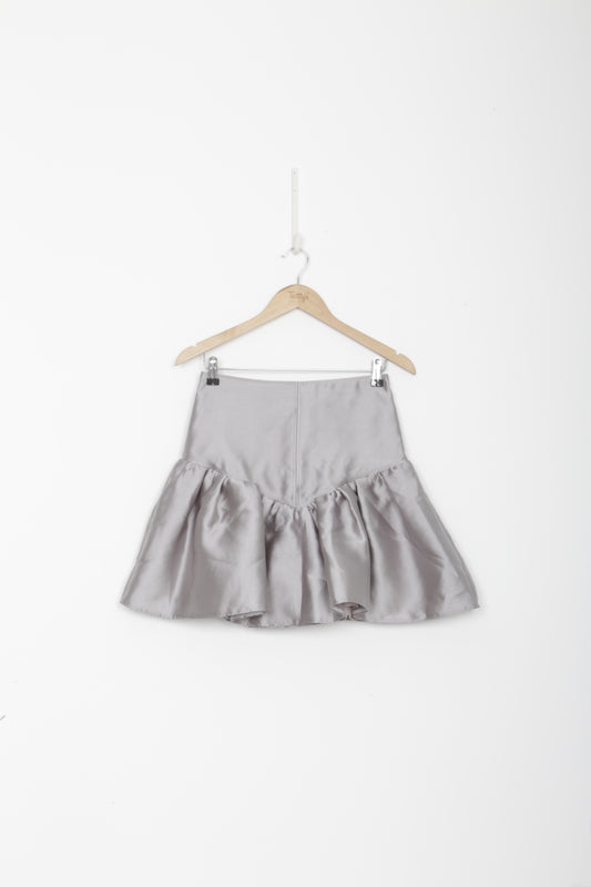 remain Womens Silver Mini Skirt Size S