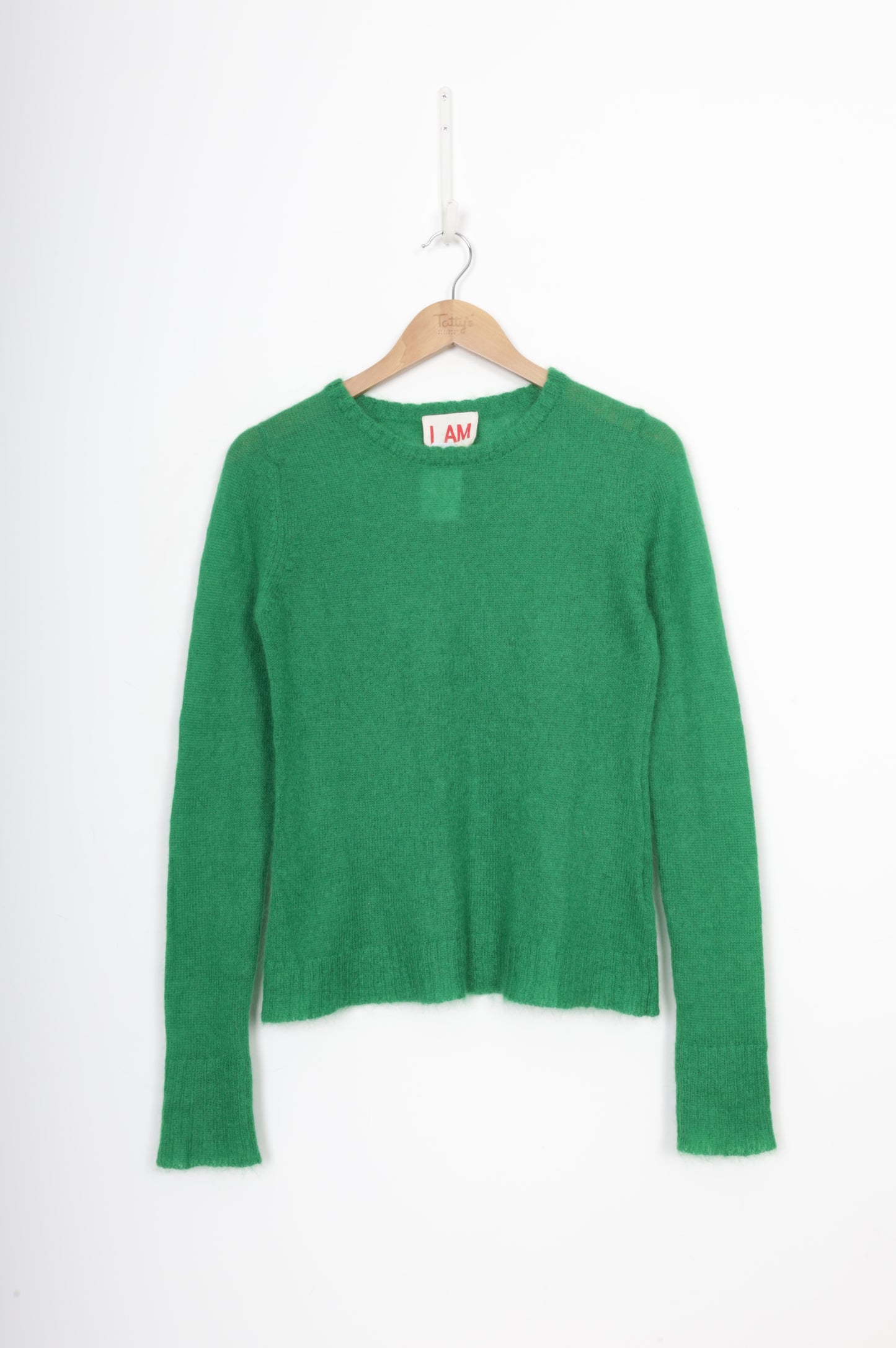 I AM Andrea Moore Womens Green Jumper Size S