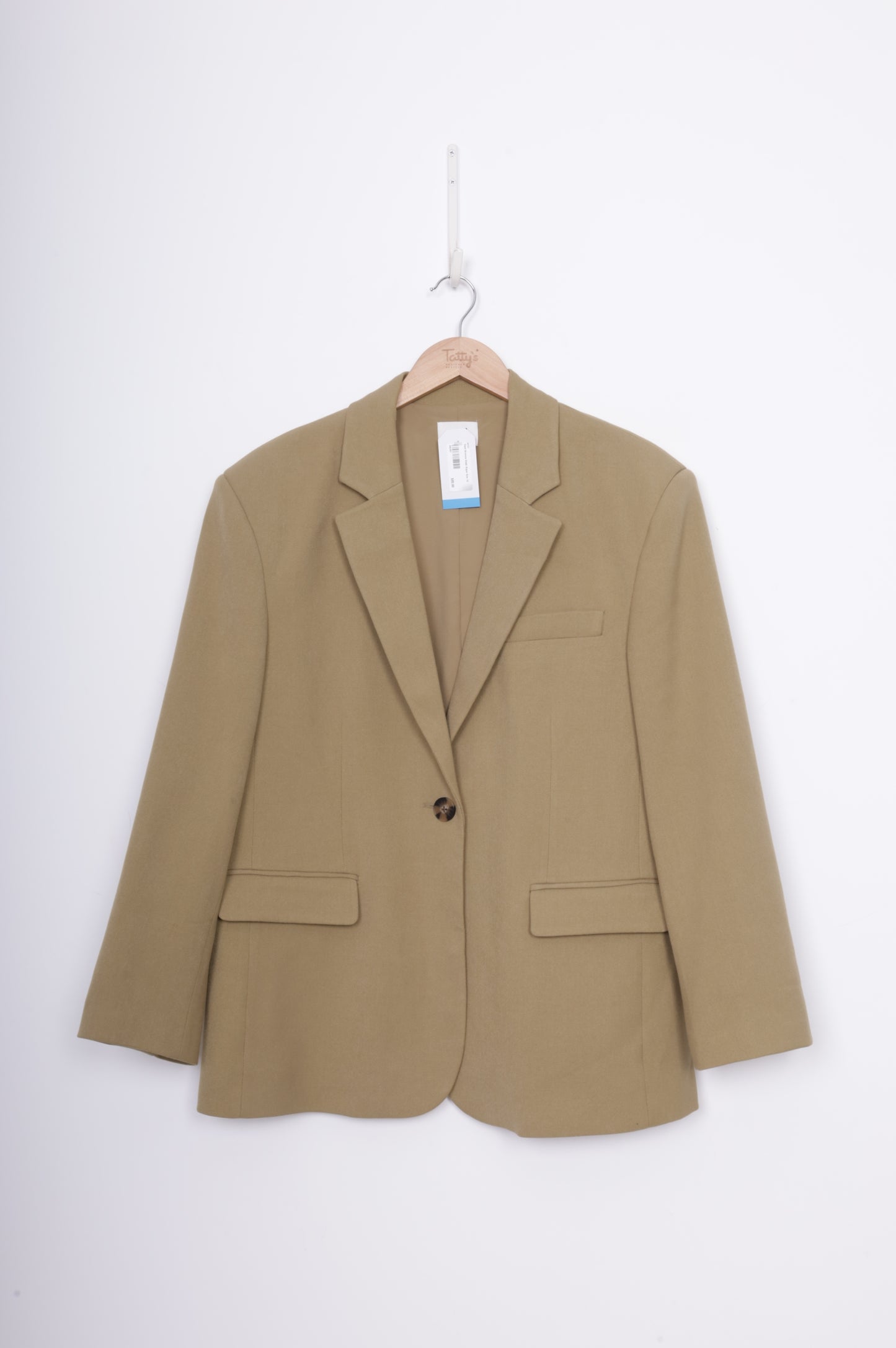Seed Womens Khaki Blazer Size 10