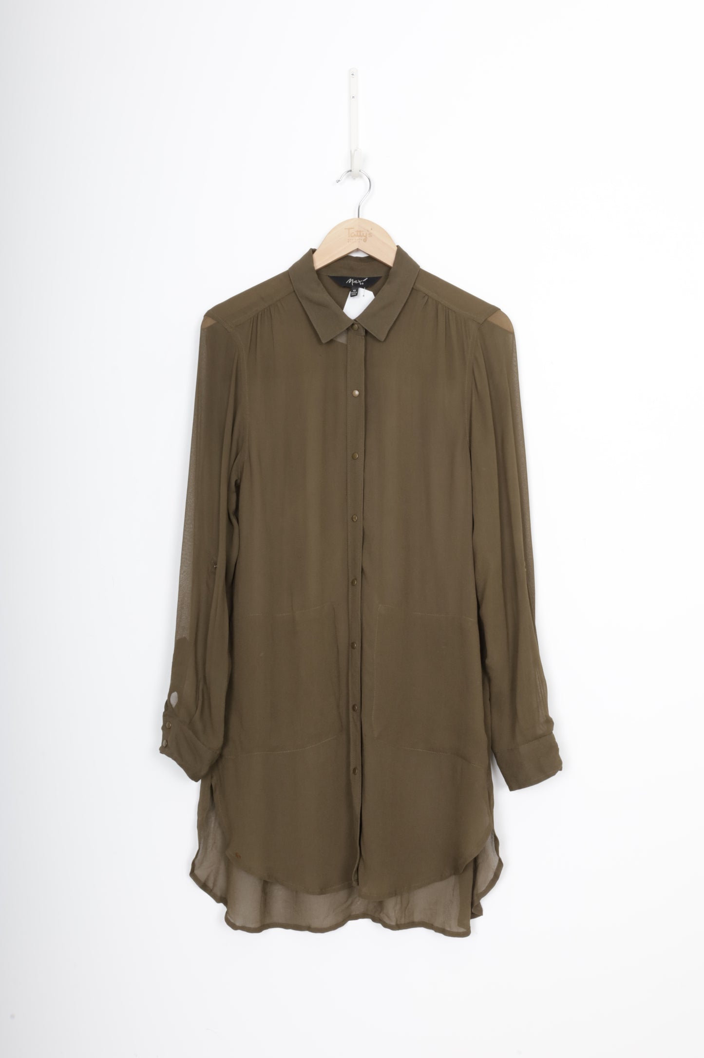 Max Womens Green Shirt Size 12