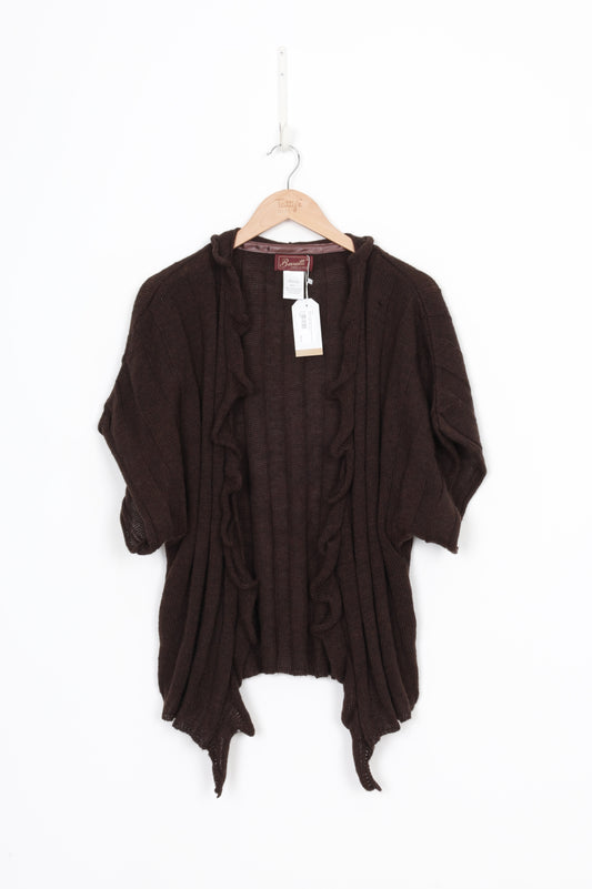 Berretti Womens Brown Cardigan Size M
