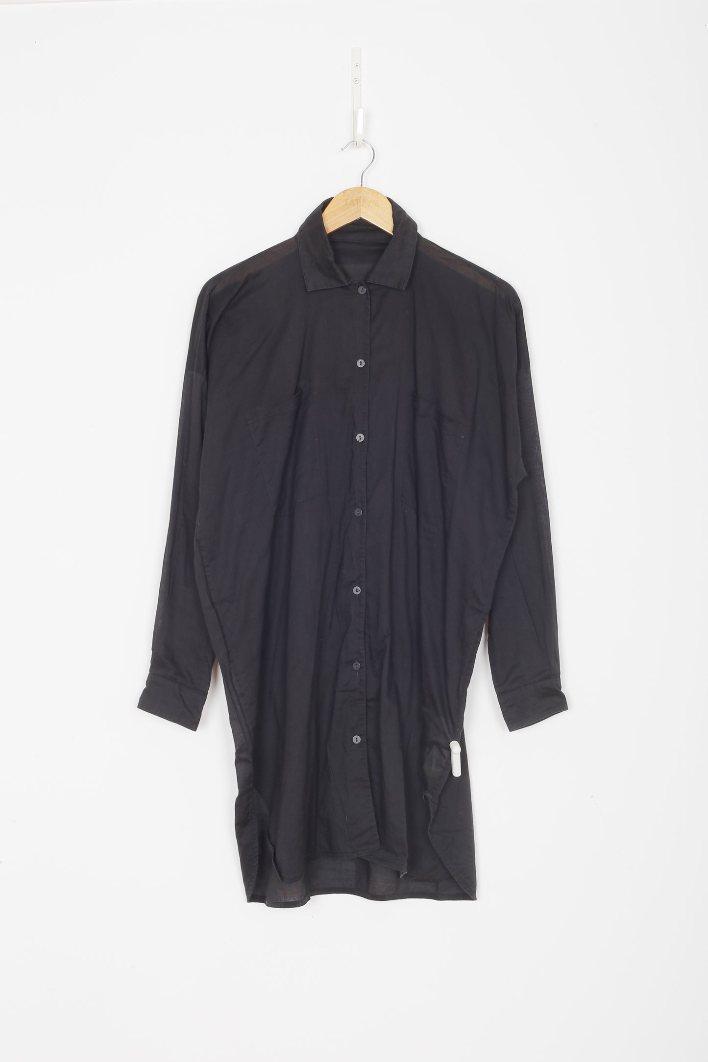 Miss Crabb Womens Black Shirt Size M