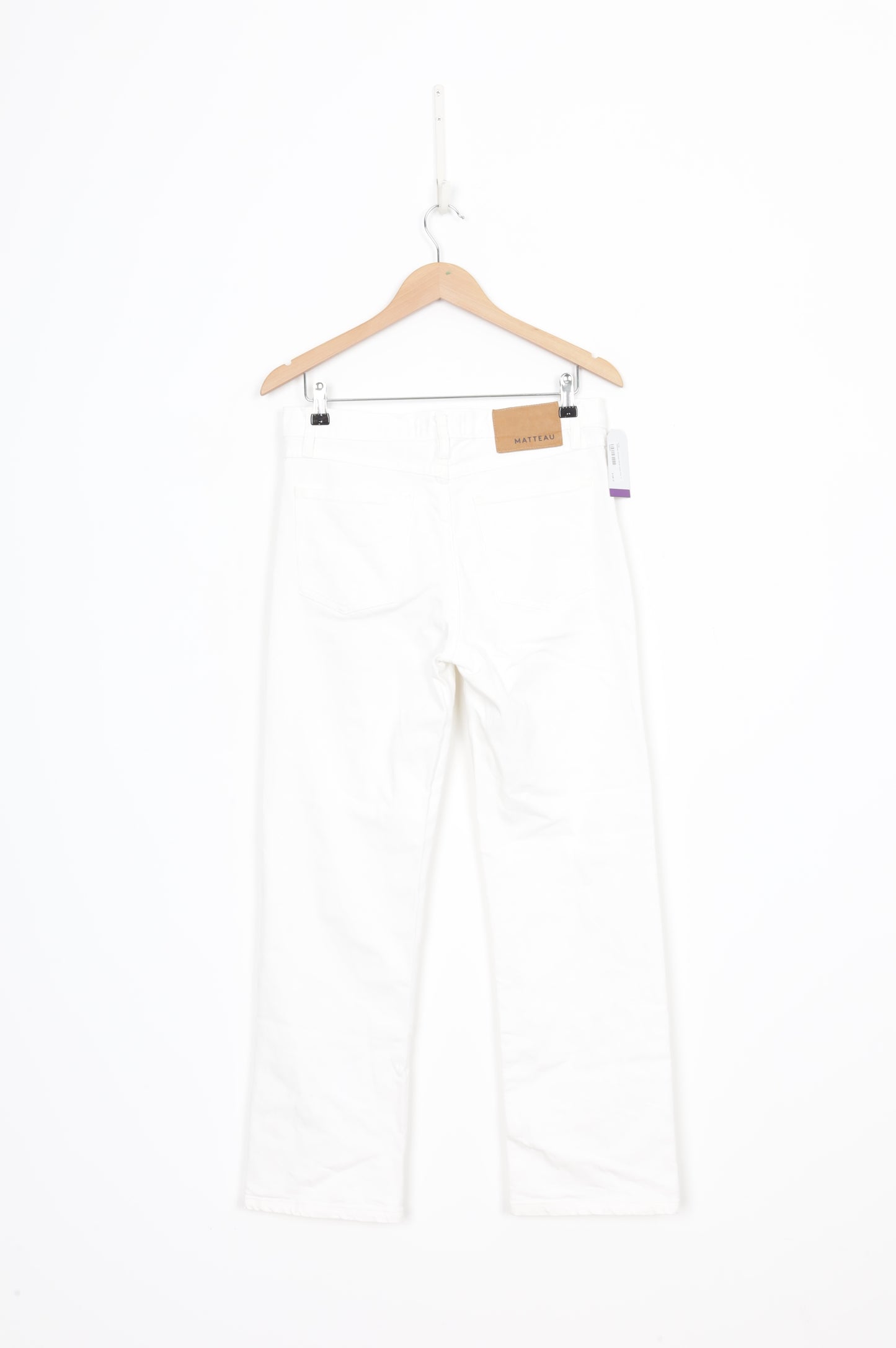 Matteau Womens White Jeans Size 12