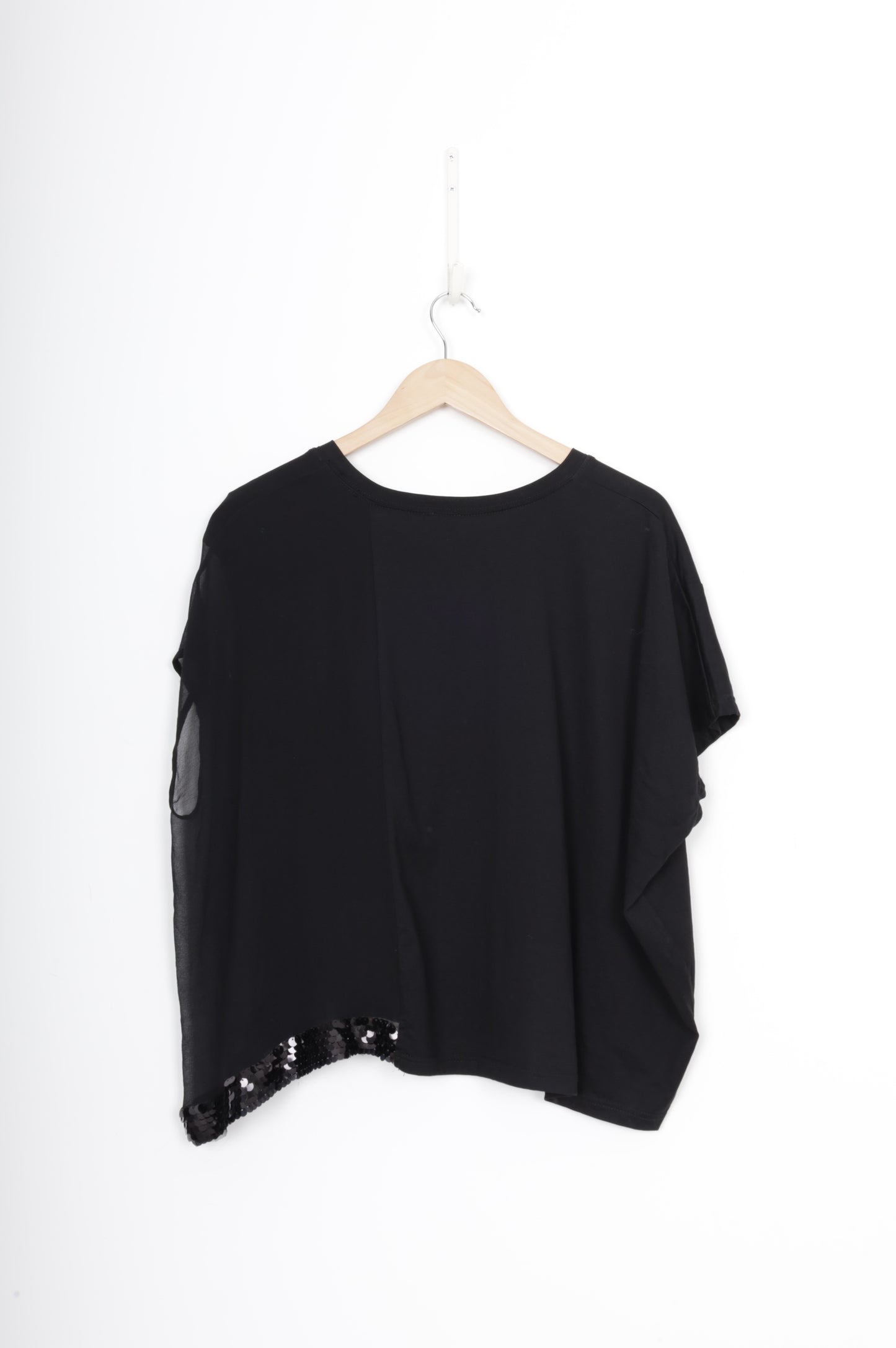 M A Dainty Womens Black Top Size M