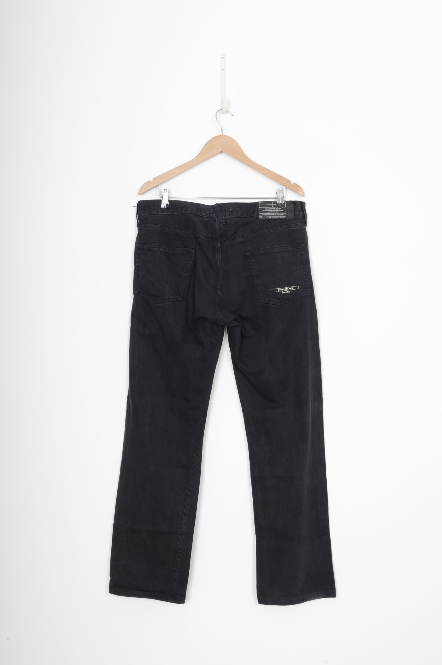 Stone Island Mens Black Jeans Size W 36