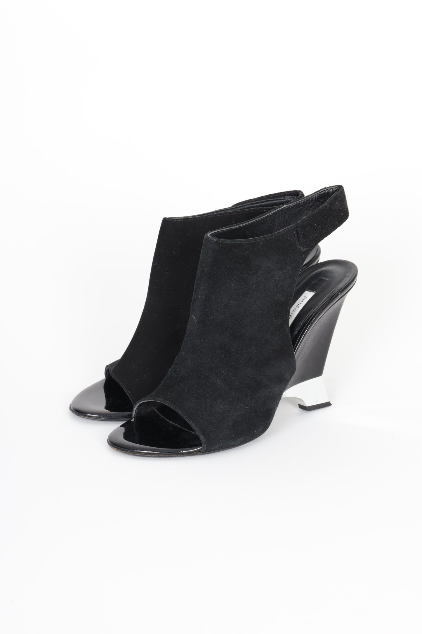 Diane von Furstenberg Womens Black Heels Size EU 39