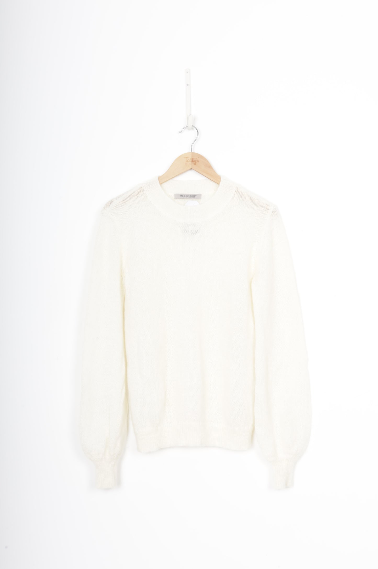 Workshop Womens Cream Jumper Size S