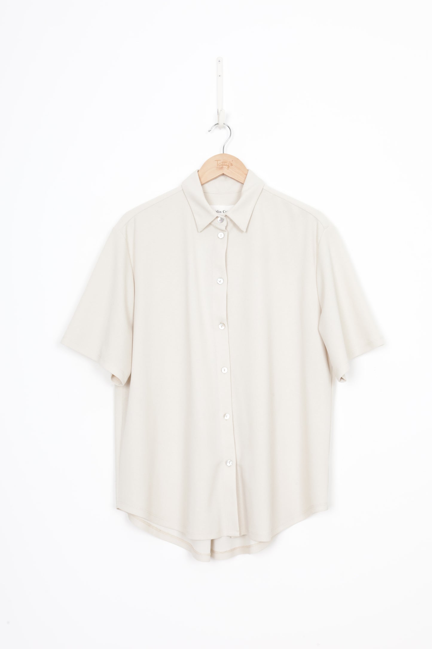 Caitlin Crisp Womens Beige Top Size 12