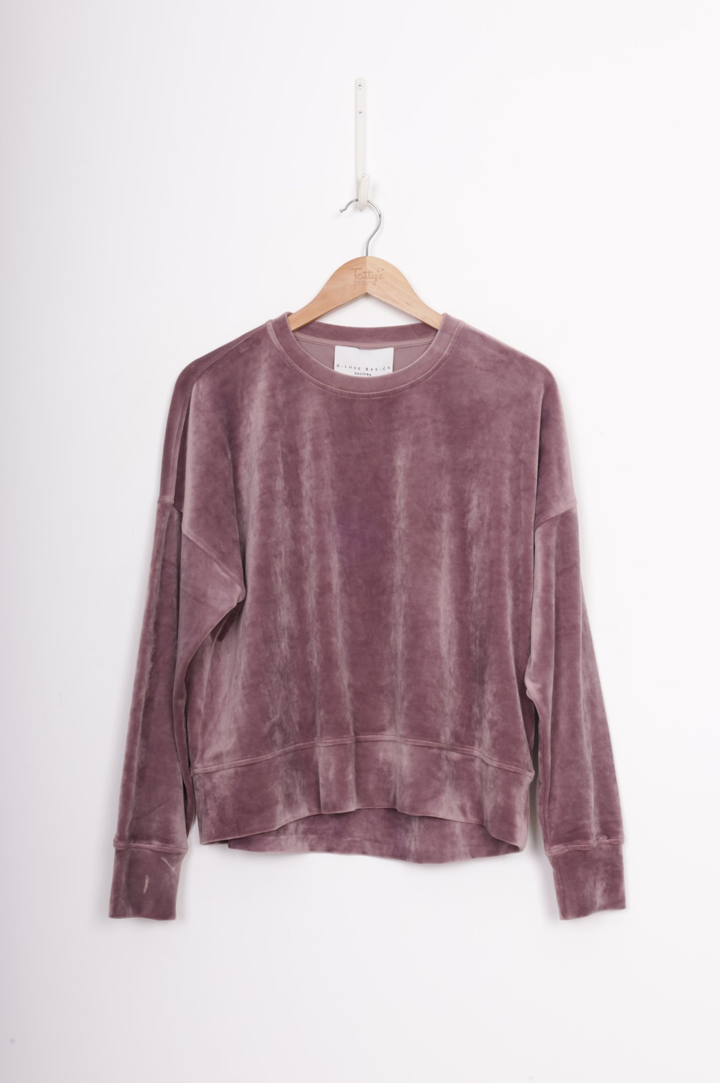 Decjuba D-luxe Basics Womens Purple Sweatshirt Size L