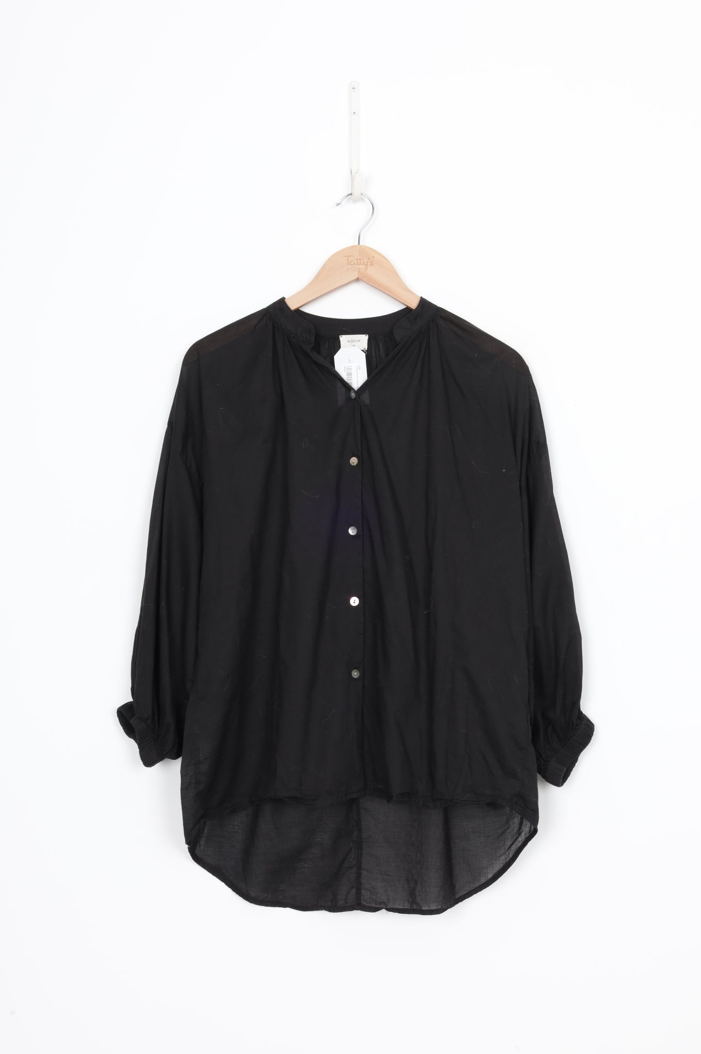 Mahsa Womens Black Blouse Size XS