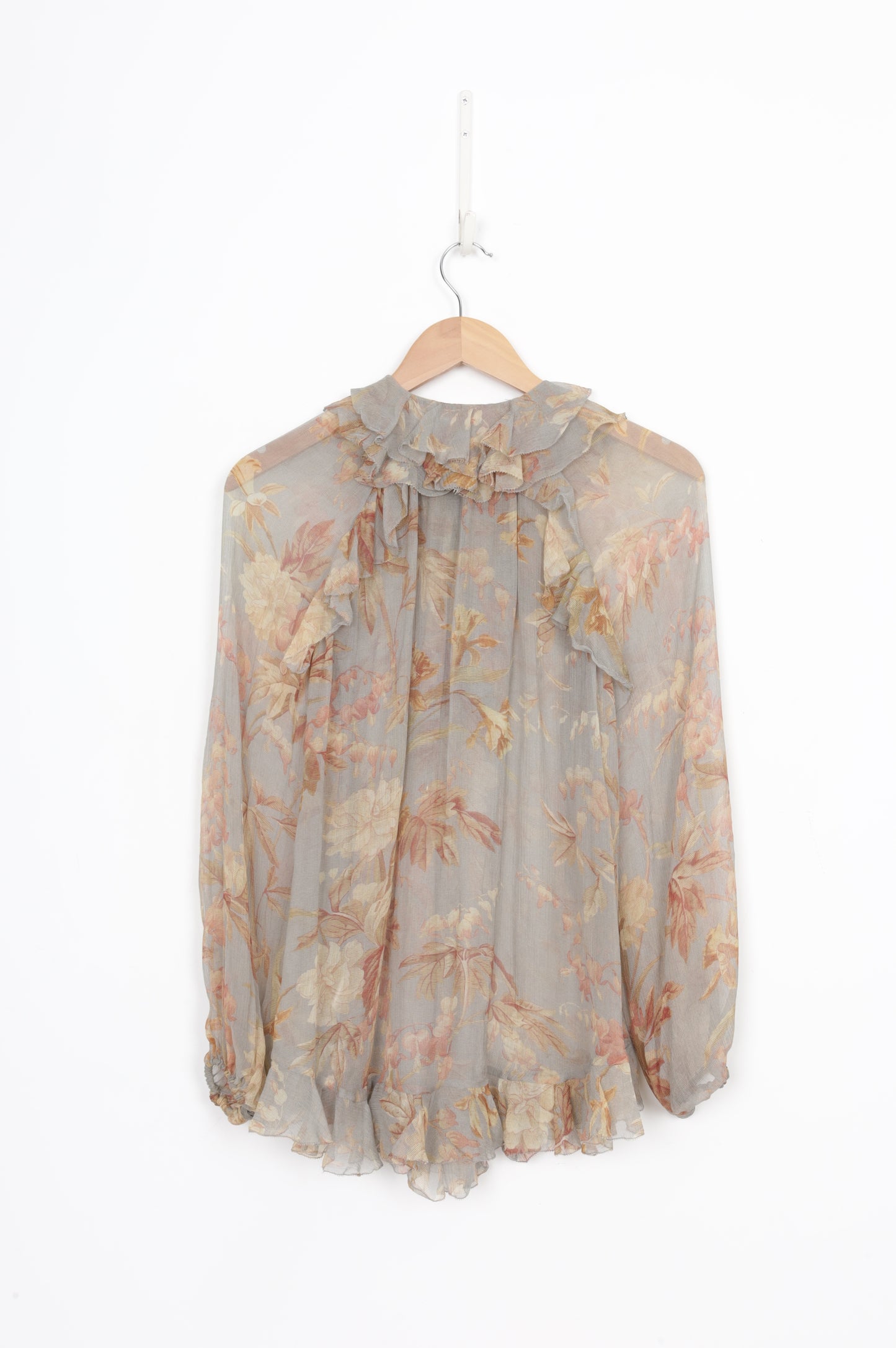 Zimmermann Womens Grey Blouse Size 0