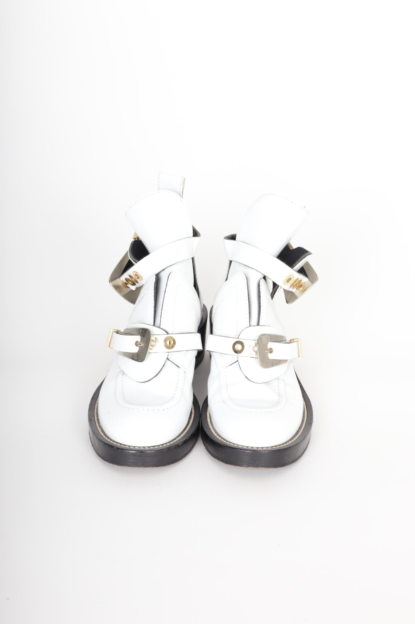 Balenciaga Womens White Boots Size EU 37.5