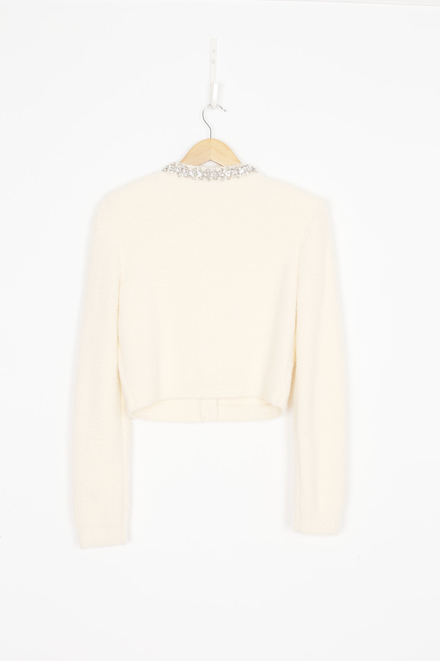 Self-Portrait Womens Cream Cardigan Size M