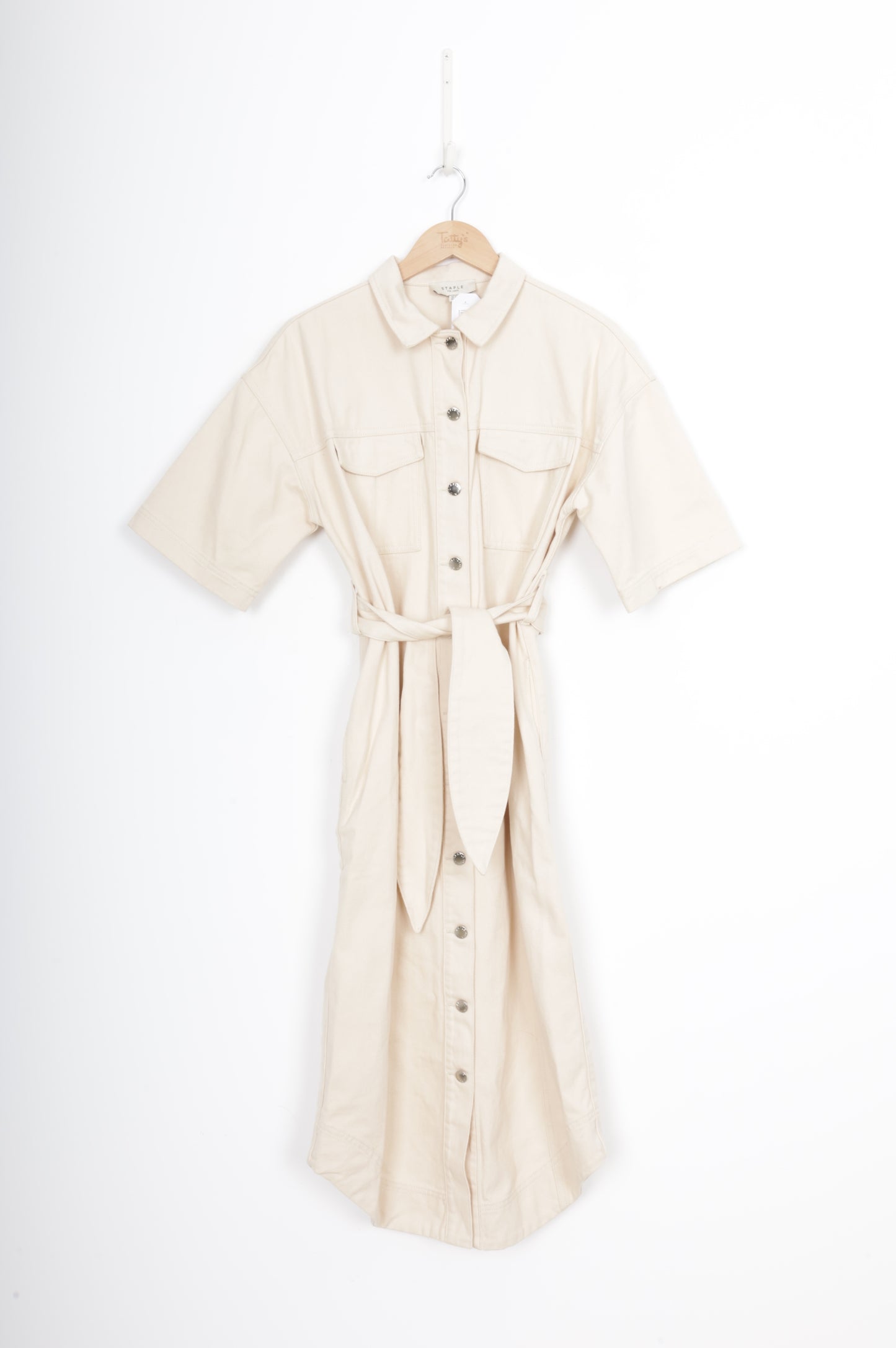 Staple the Label Womens Beige Dress Size S