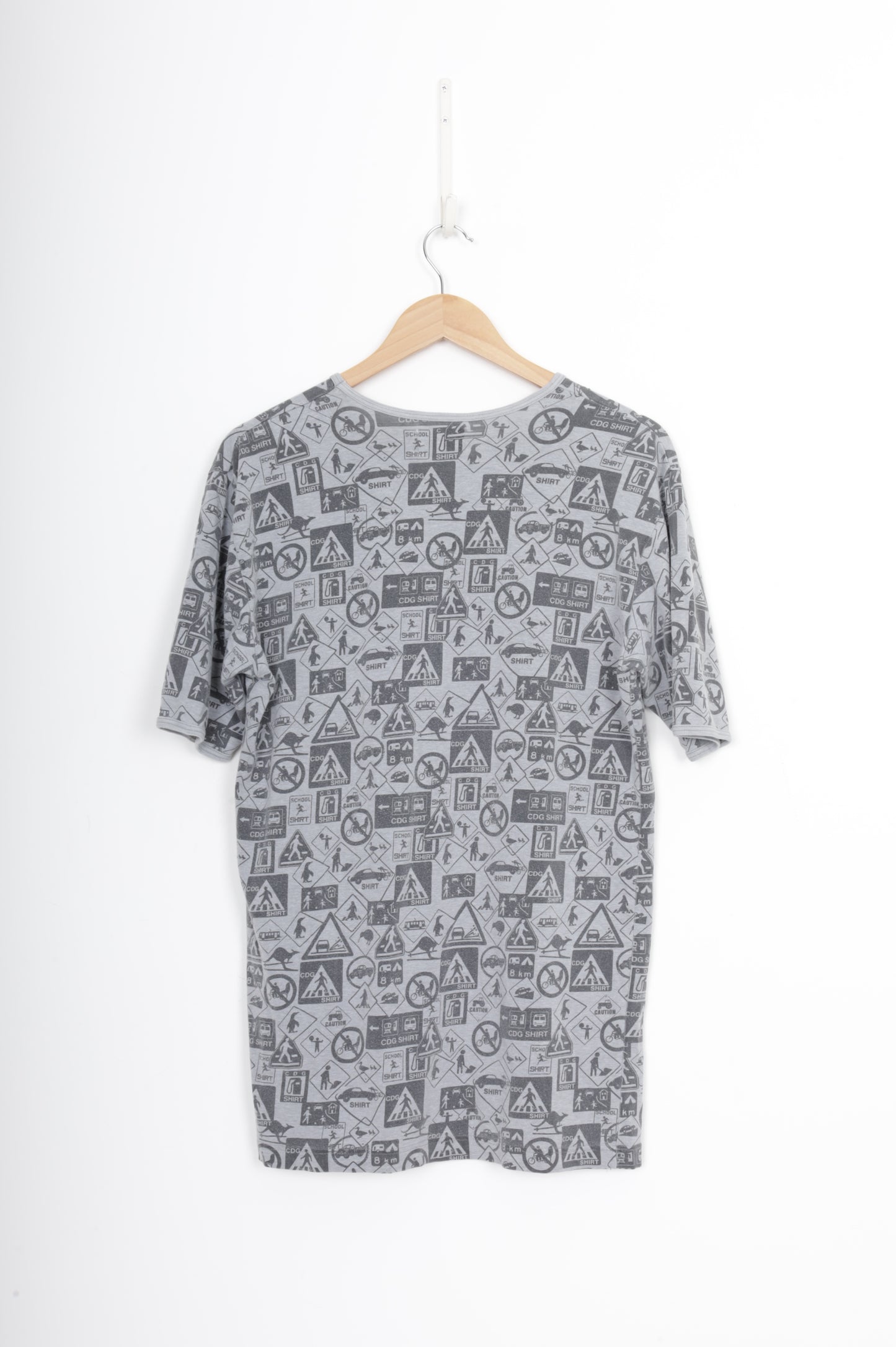 Comme Des Garcons Shirt Womens Grey T-shirt Size M