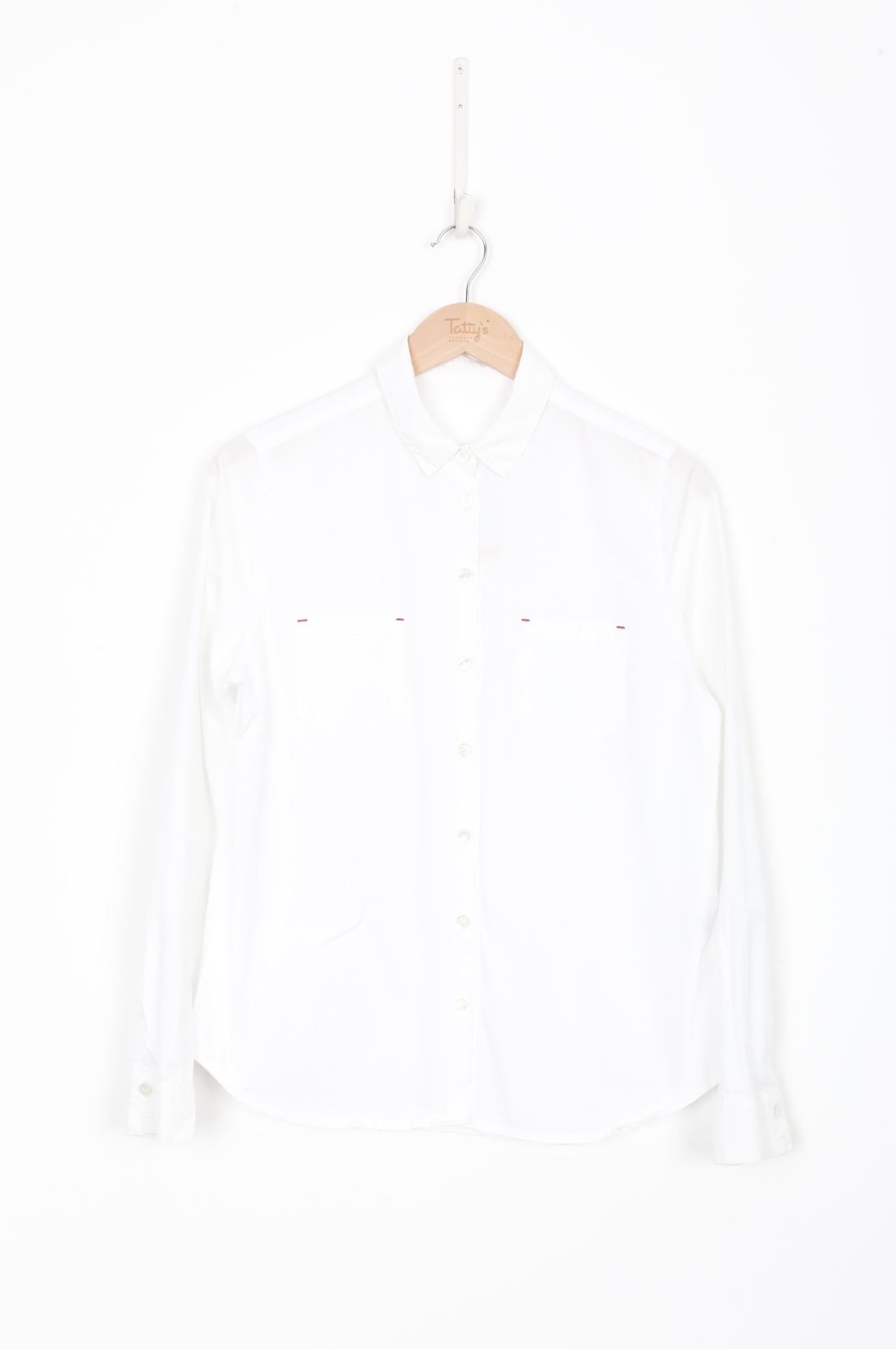Jaimie Womens White Shirt Size 10