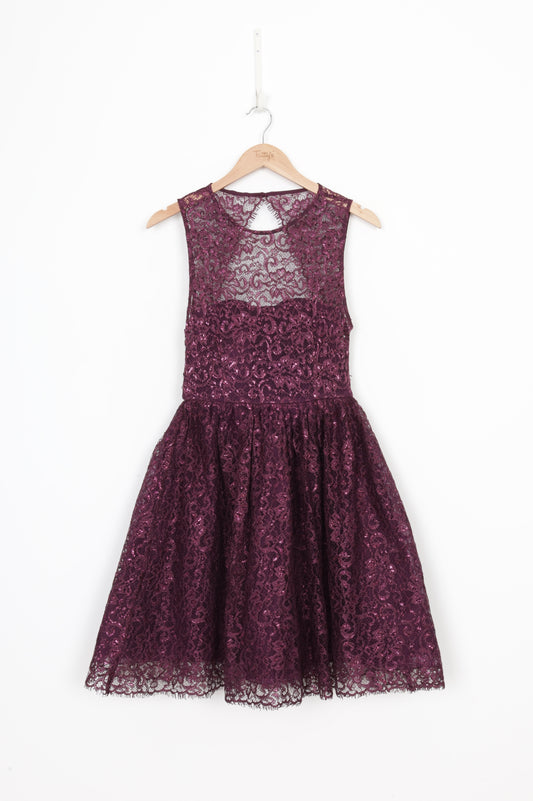 Alice + Olivia Womens Purple Dress Size S