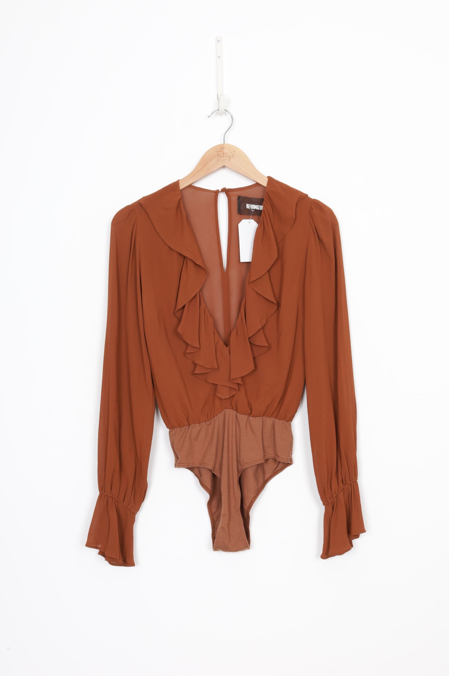 Reformation Womens Brown Blouse Size XS