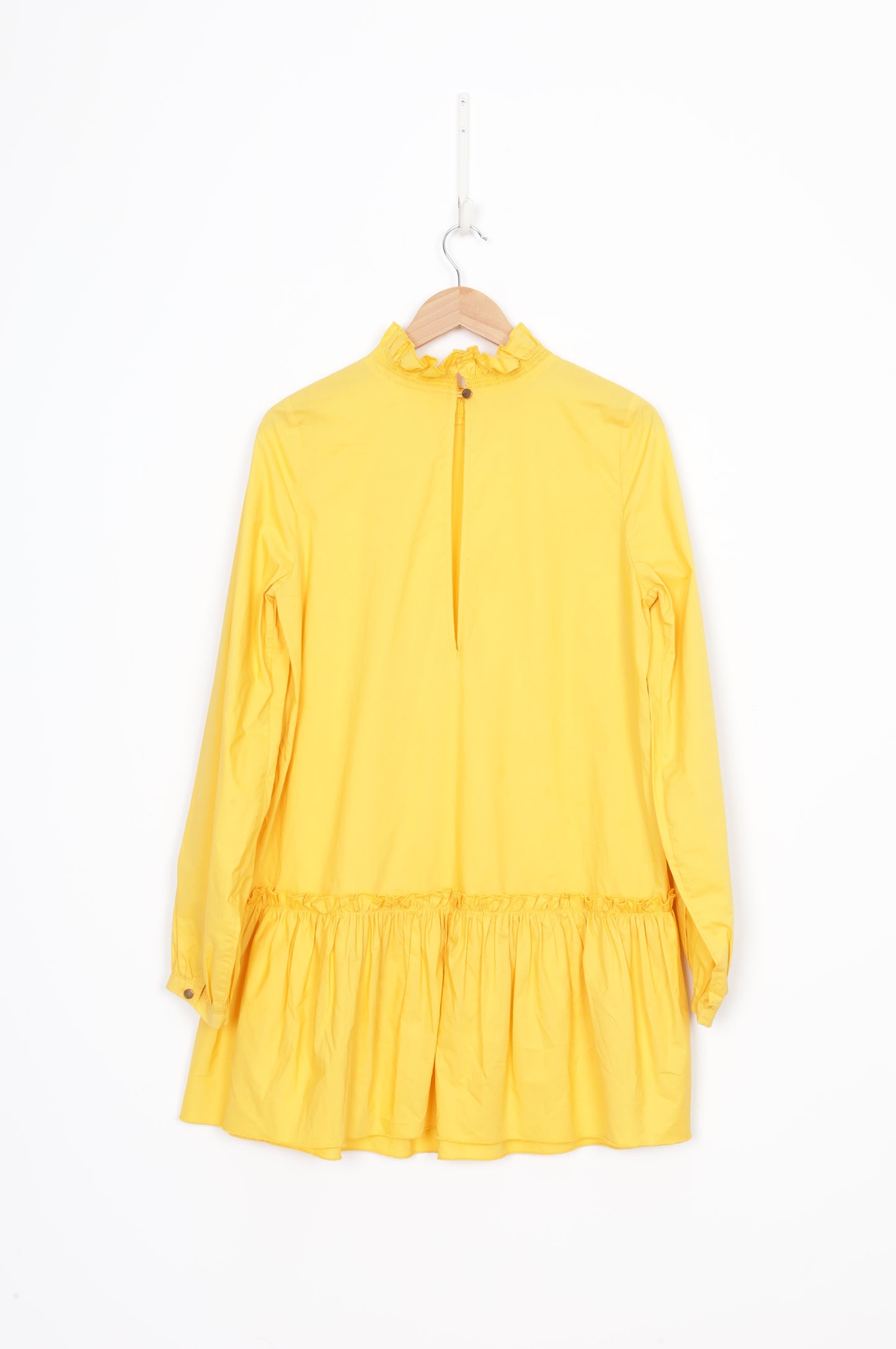 Bird & Knoll Womens Yellow Dress Size S