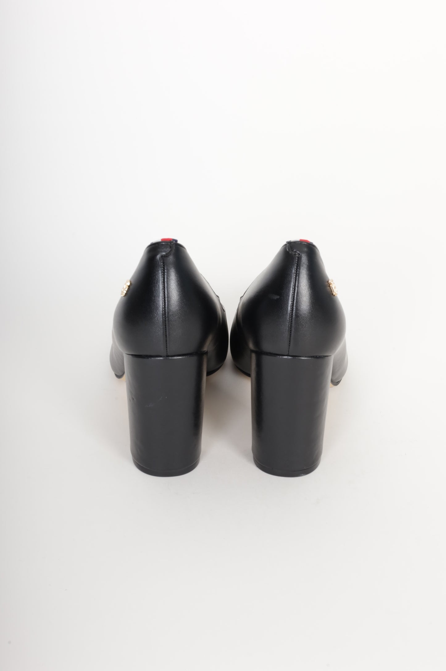 Tommy Hilfiger Womens Black Heels Size EU 38.5