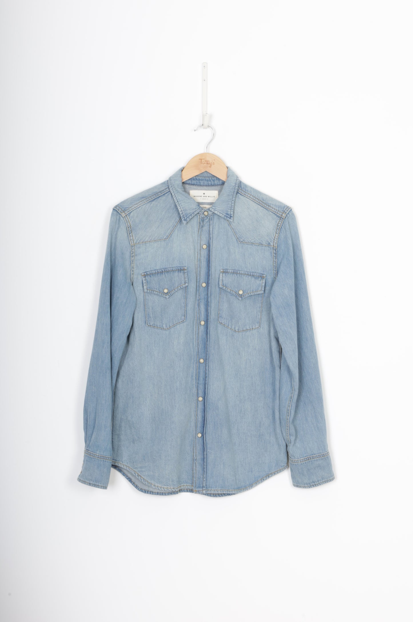 Imogene and willie Mens Blue Shirt Size S