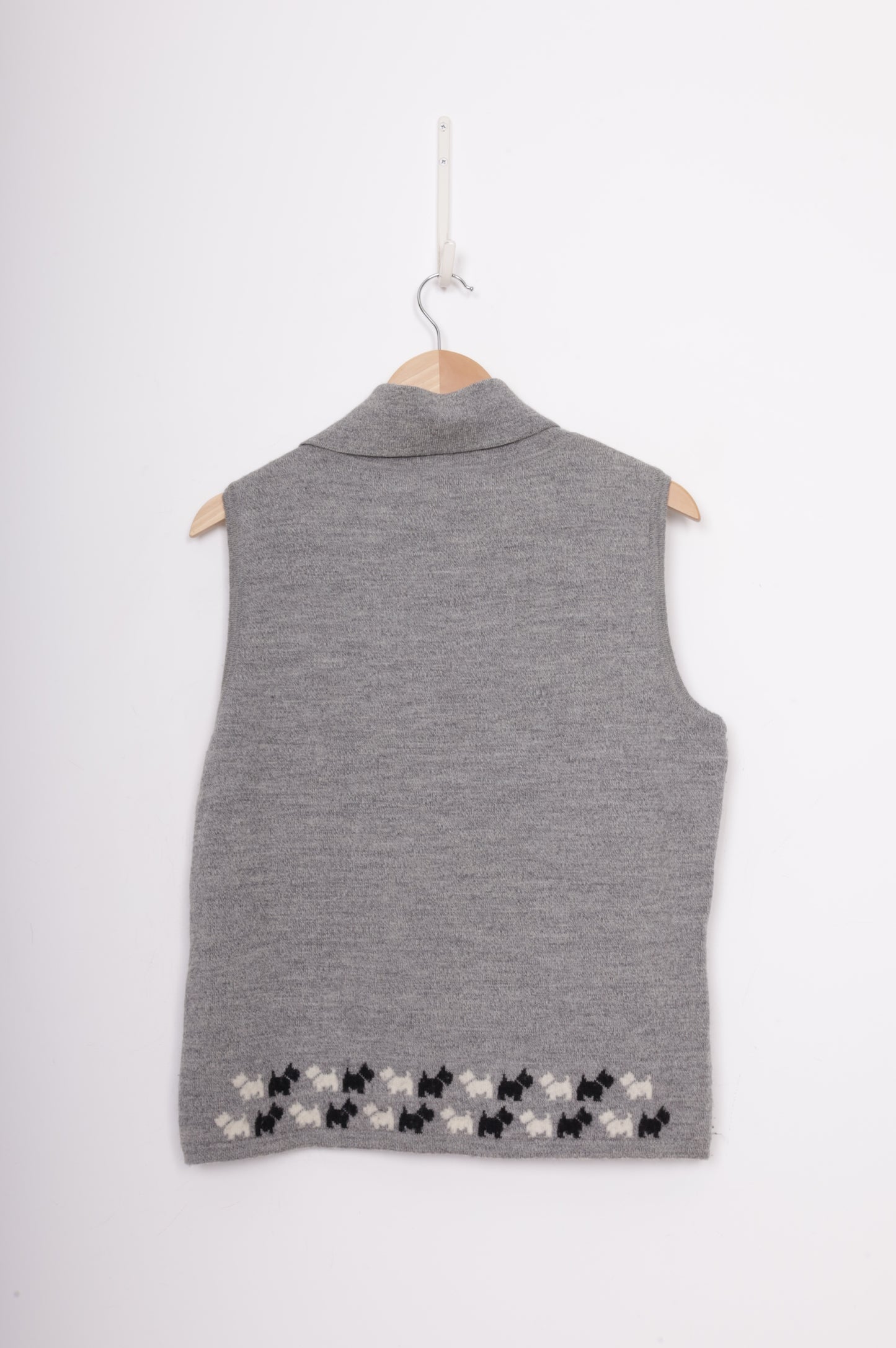 Black & White Womens Grey Vest Size L