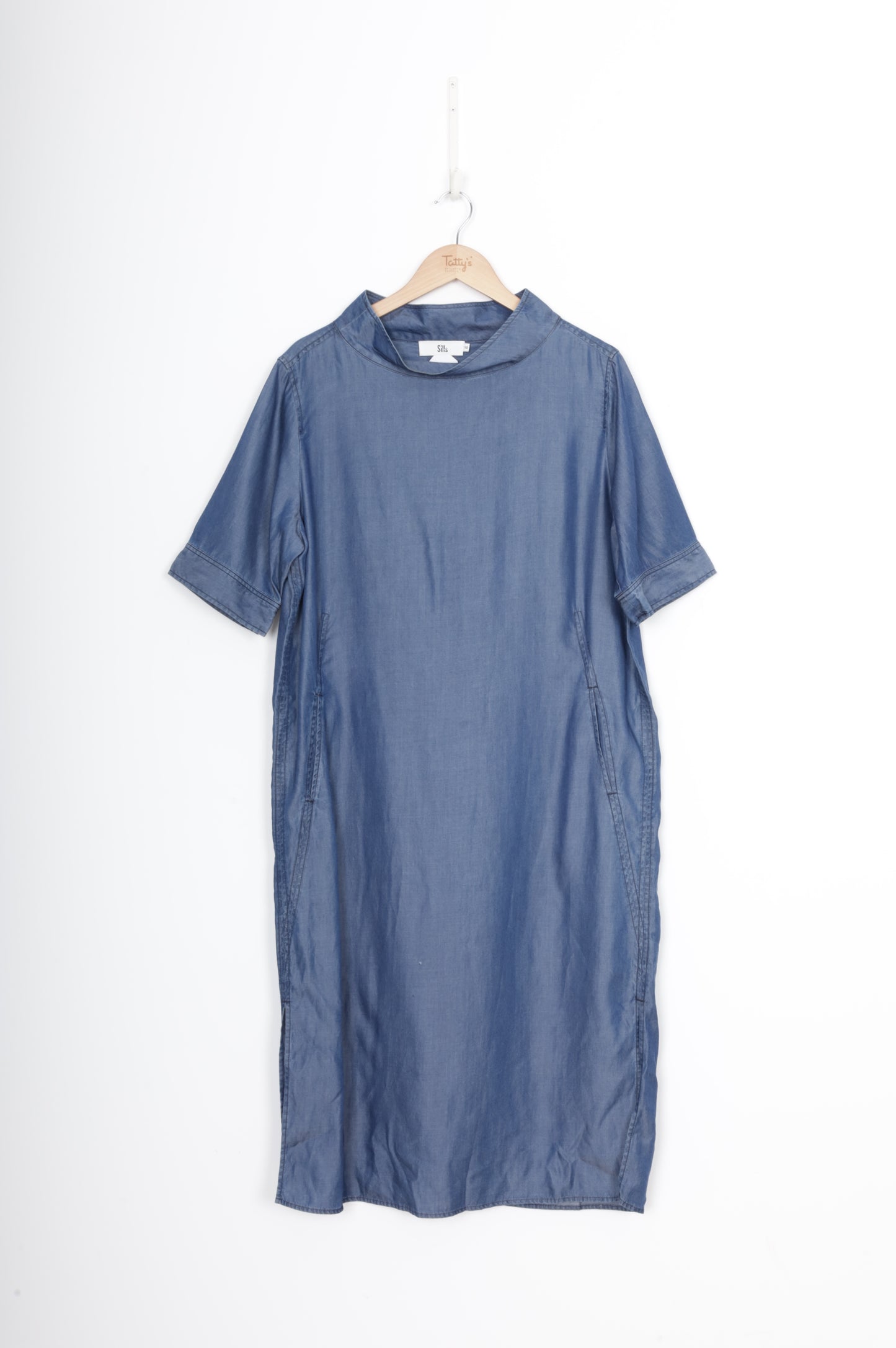 Sills Womens Blue Dress Size 10