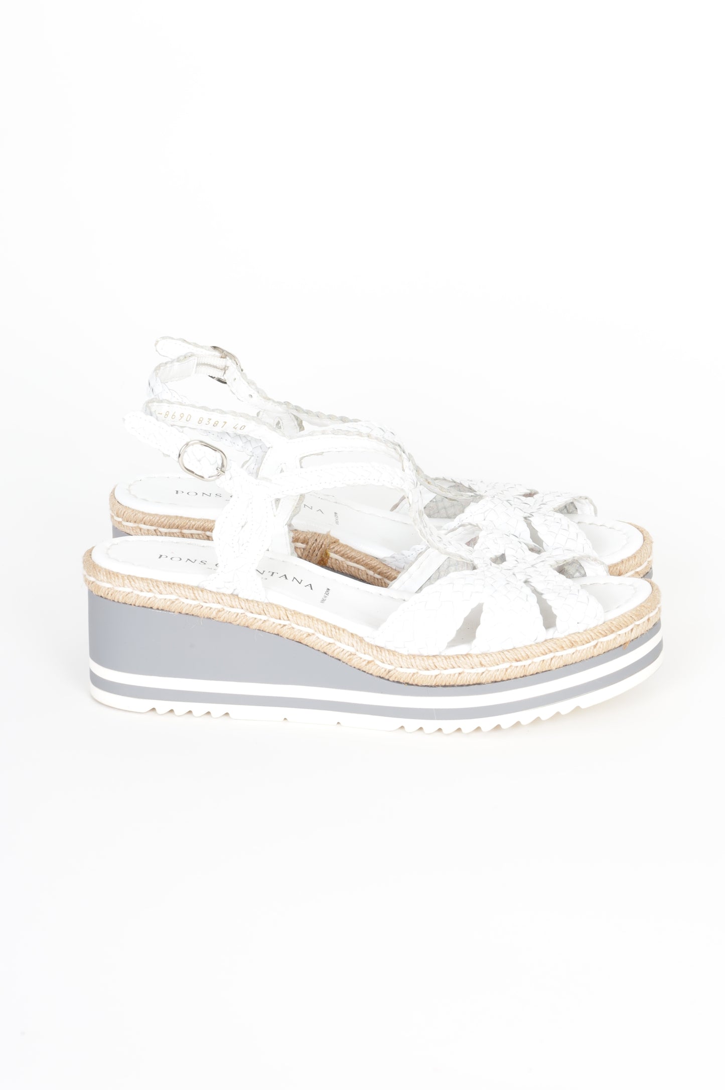 Pons Quintana Womens White Heels Size 40