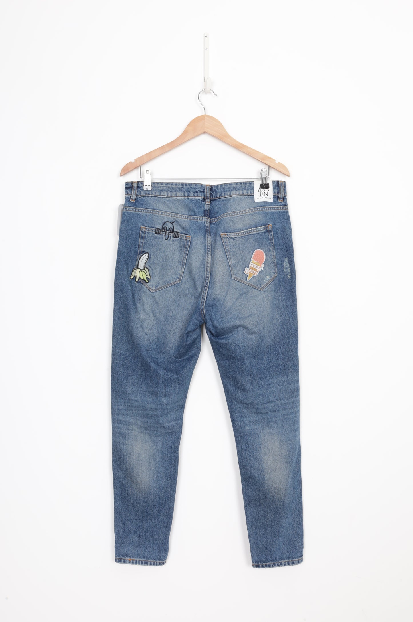 Zoe Karssen Womens Blue Jeans Size W 28