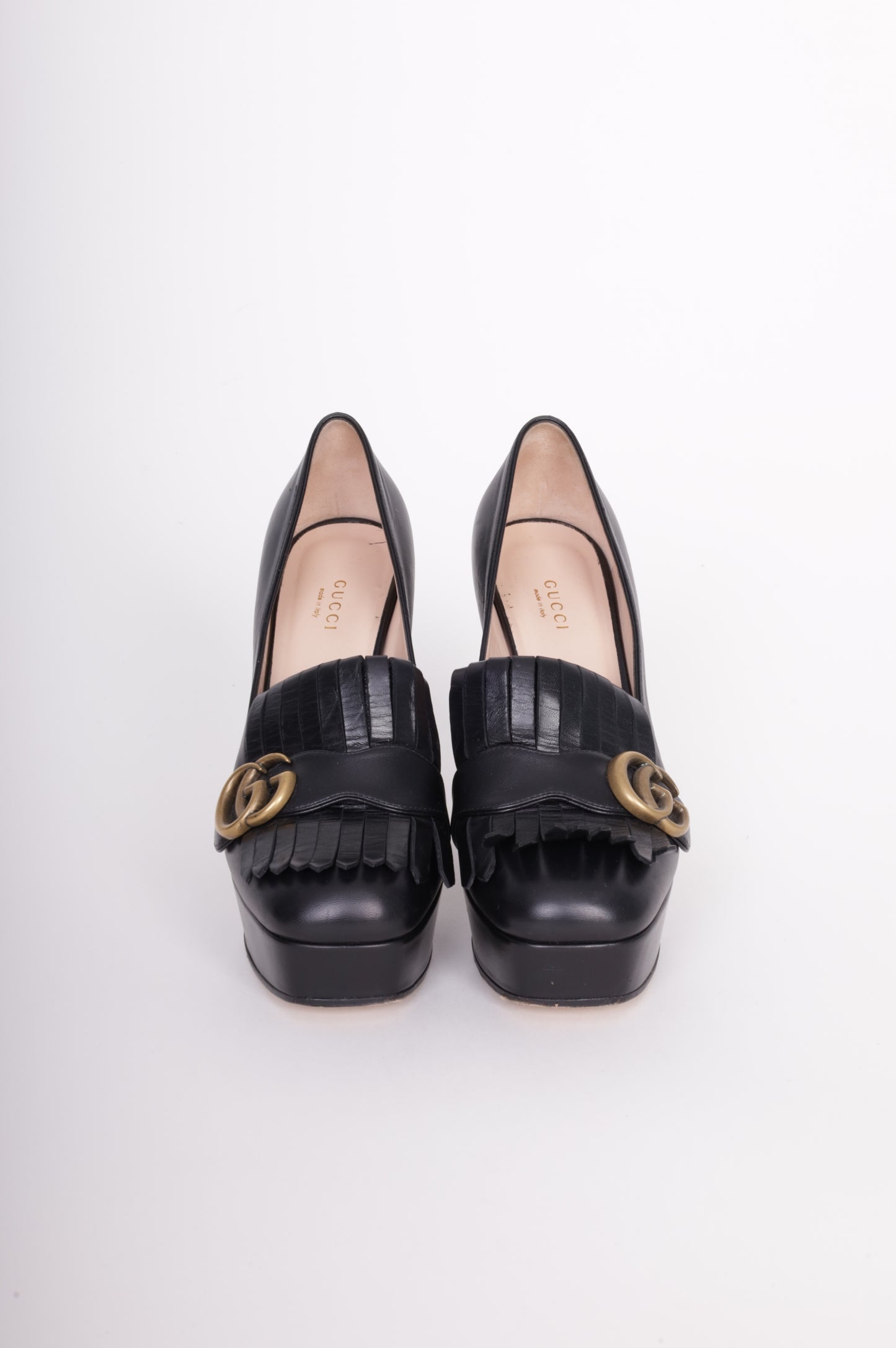 Gucci Womens Black Heels Size EU 38