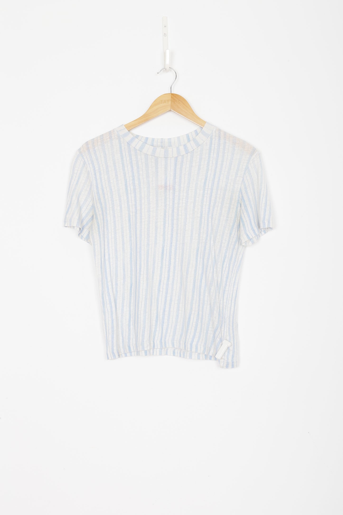 Wynn Hamlyn Womens White T-shirt Size 12