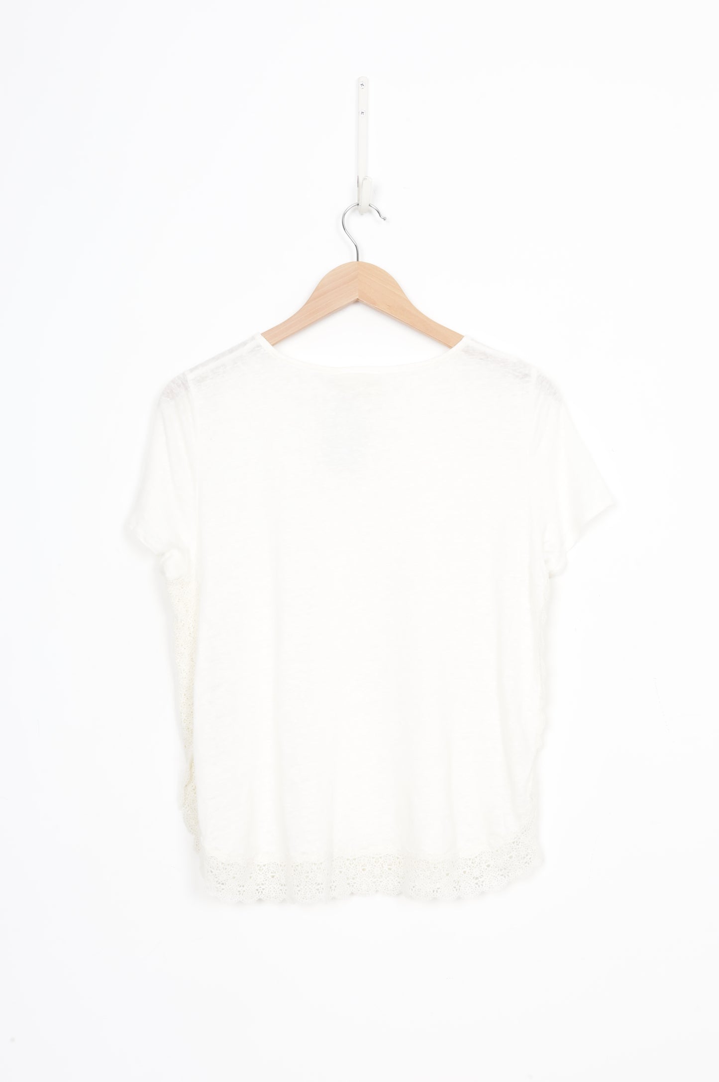 Sezane Womens Cream Top Size L