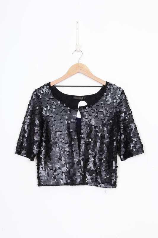 David Lawrence Womens Black Cardigan Size S