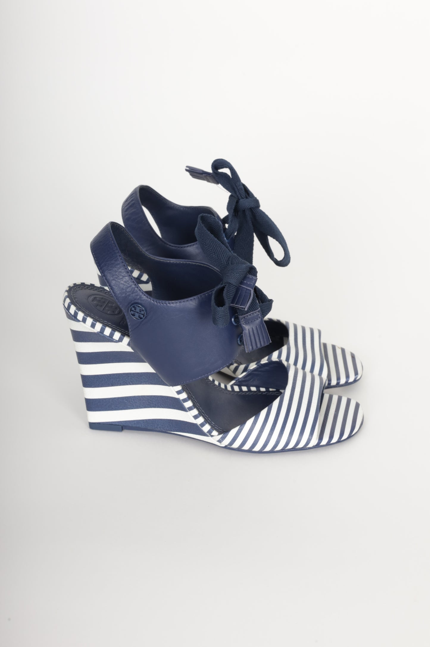 tory burch Womens Blue Heels Size 7.5