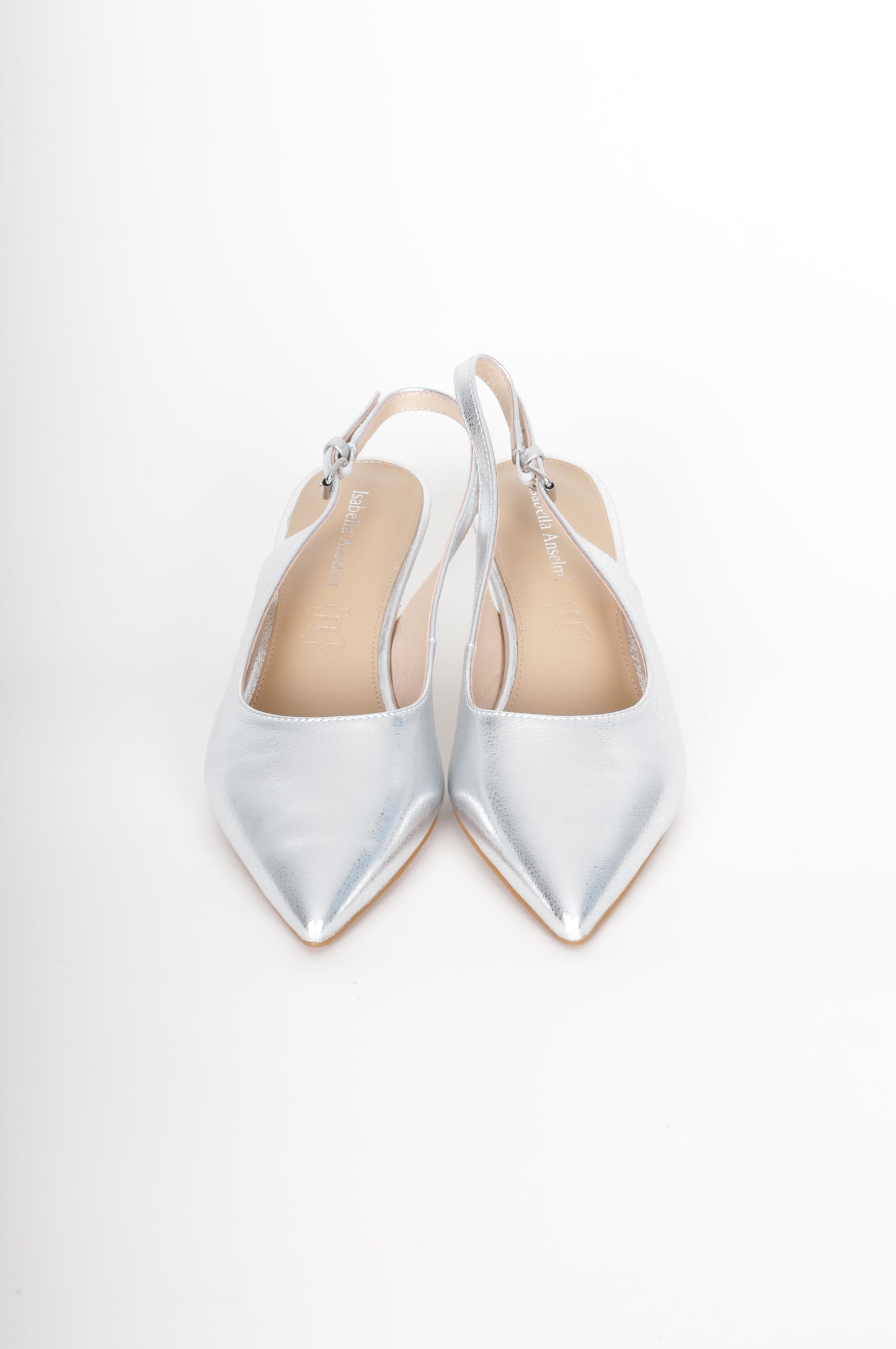 Isabella Anselmi Womens Silver Heels Size EU 39