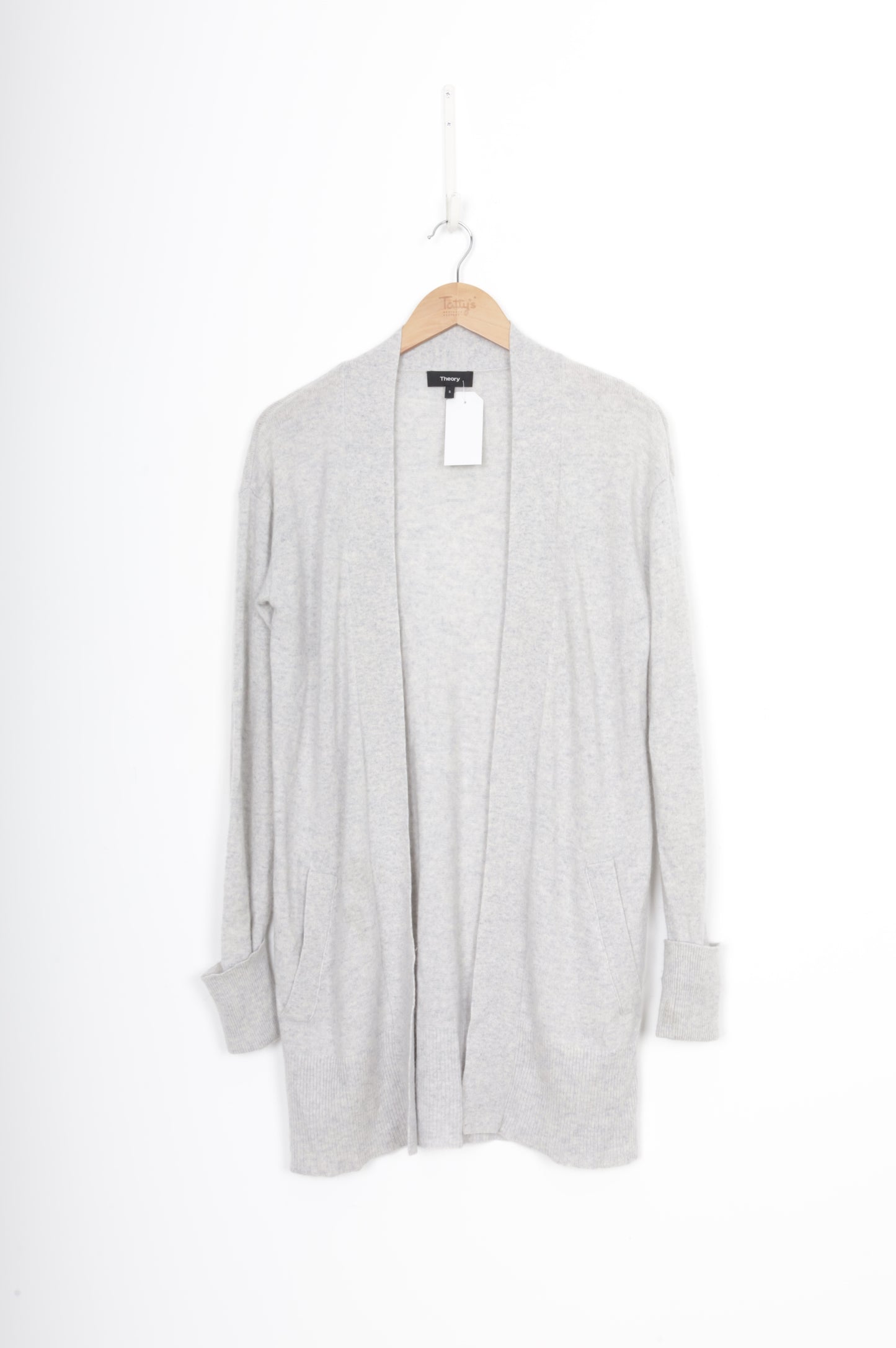 Theory Womens Grey Cardigan Size S
