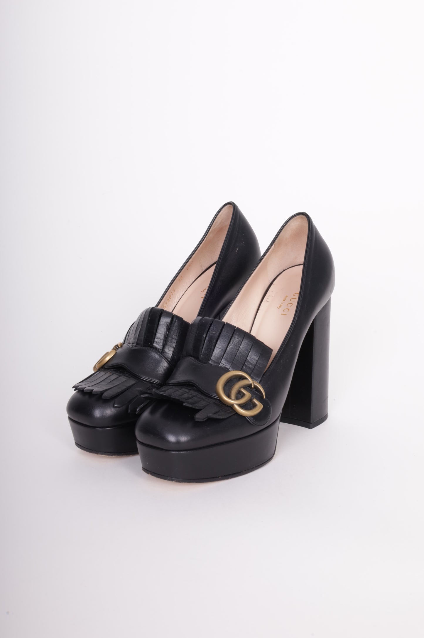 Gucci Womens Black Heels Size EU 38