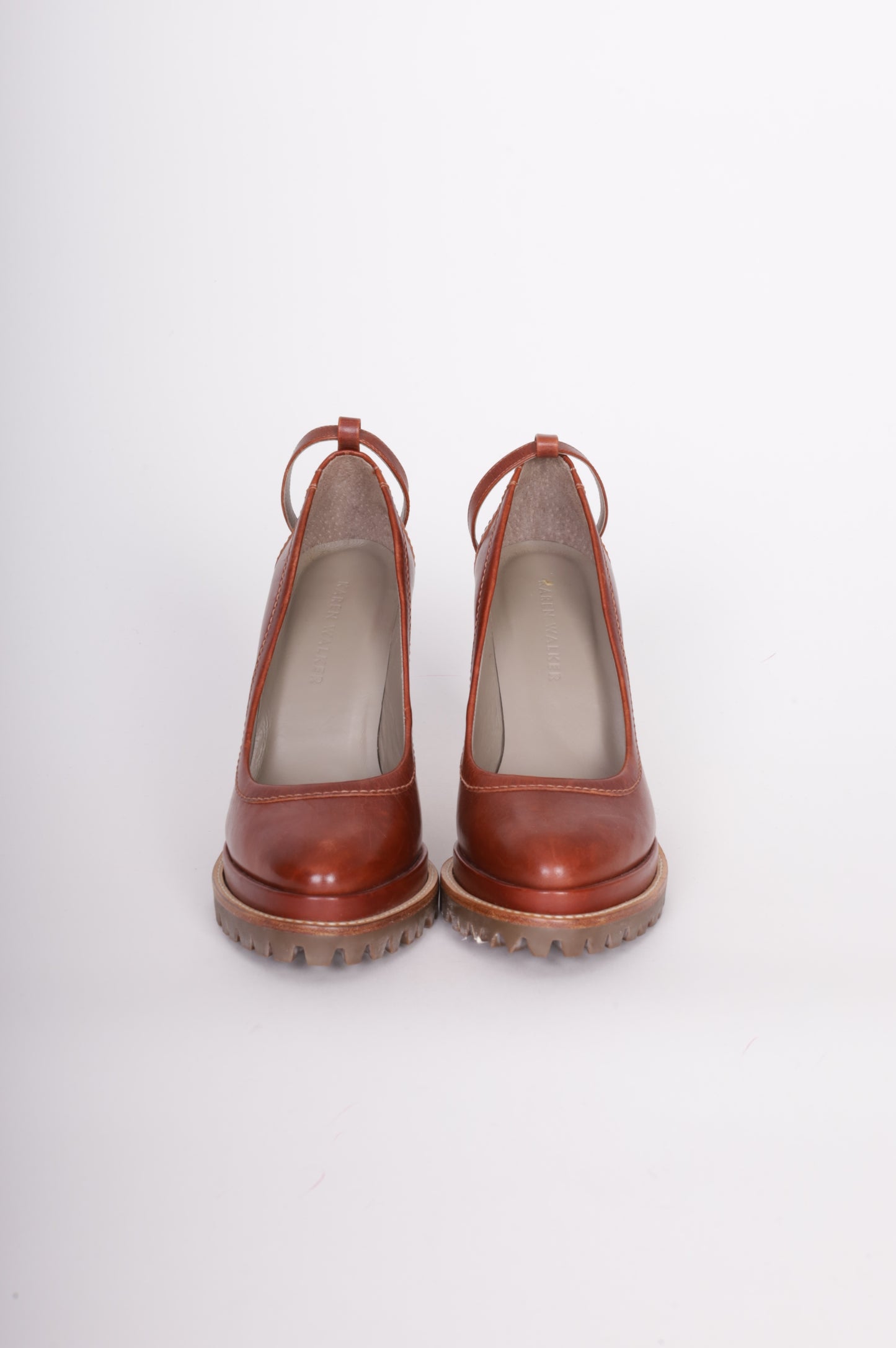 Karen Walker Womens Brown Heels Size EU 38