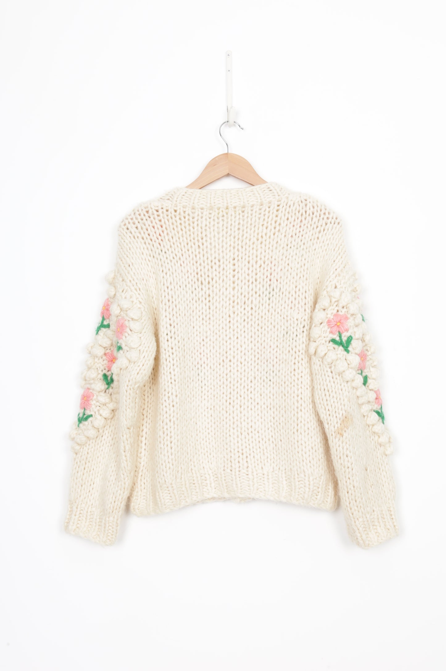 Vita Grace Womens Cream Cardigan Size M