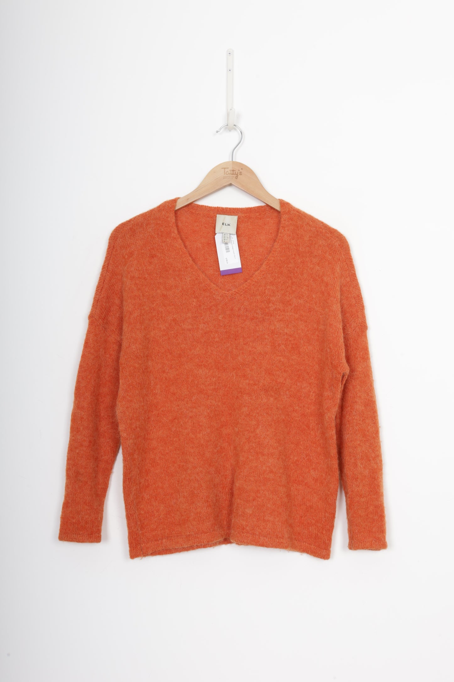 Elk Womens Orange Jumper Size 6