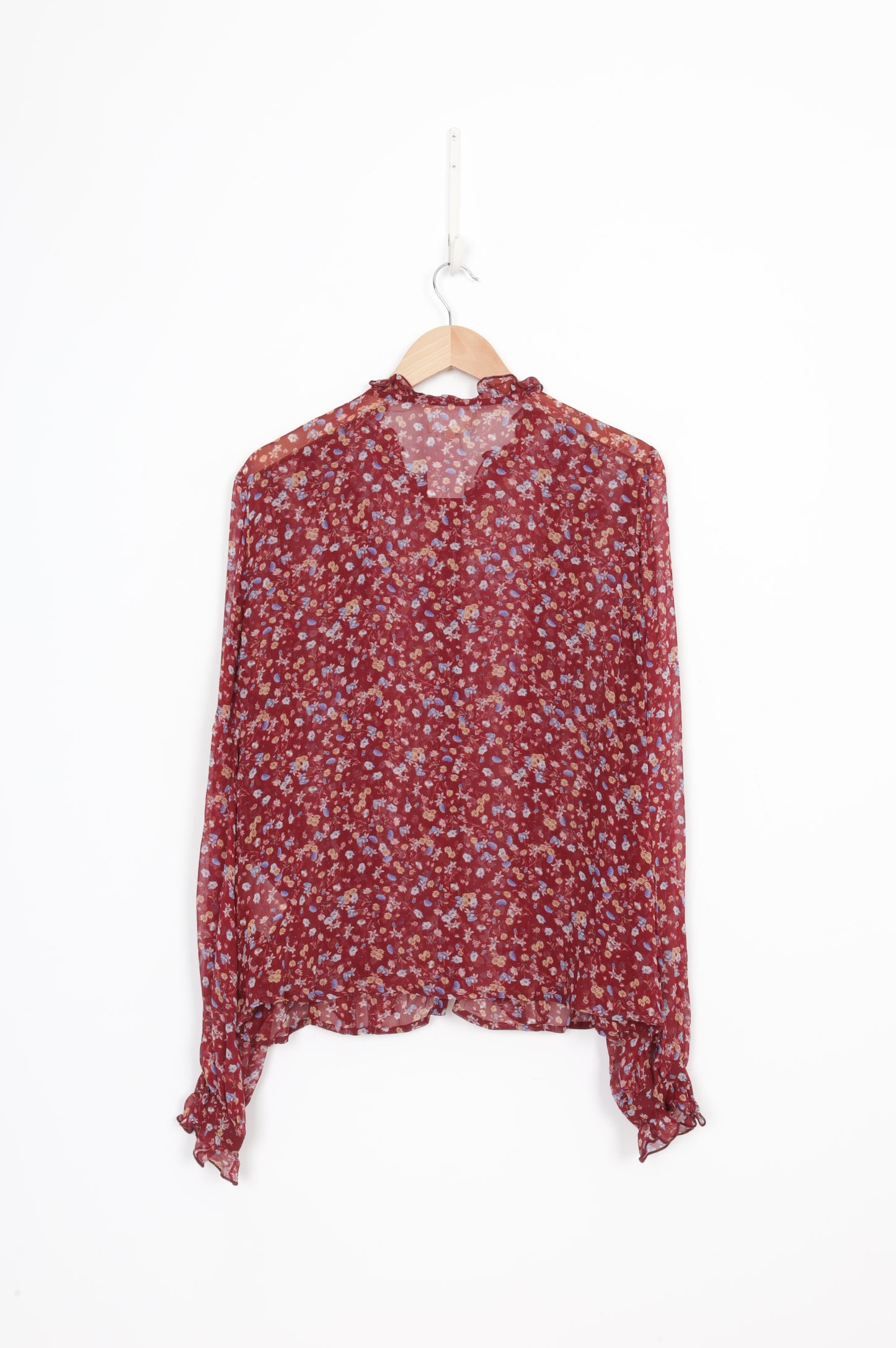 Sezane Womens Red Shirt Size 44