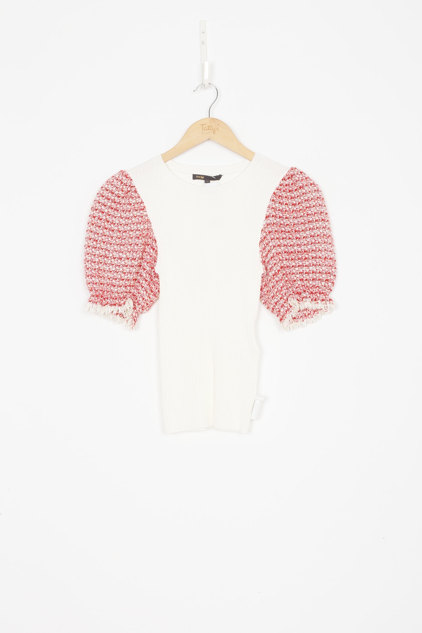 Maje Womens White Top Size 1
