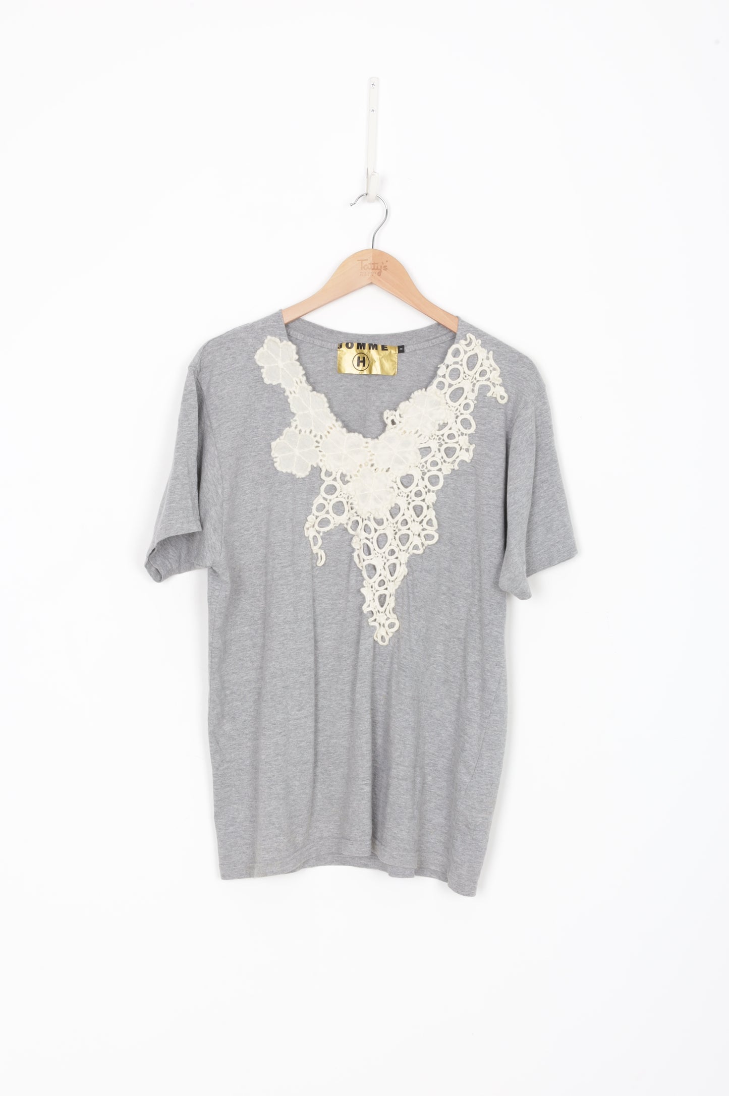 Homme Womens Grey T-shirt Size 2