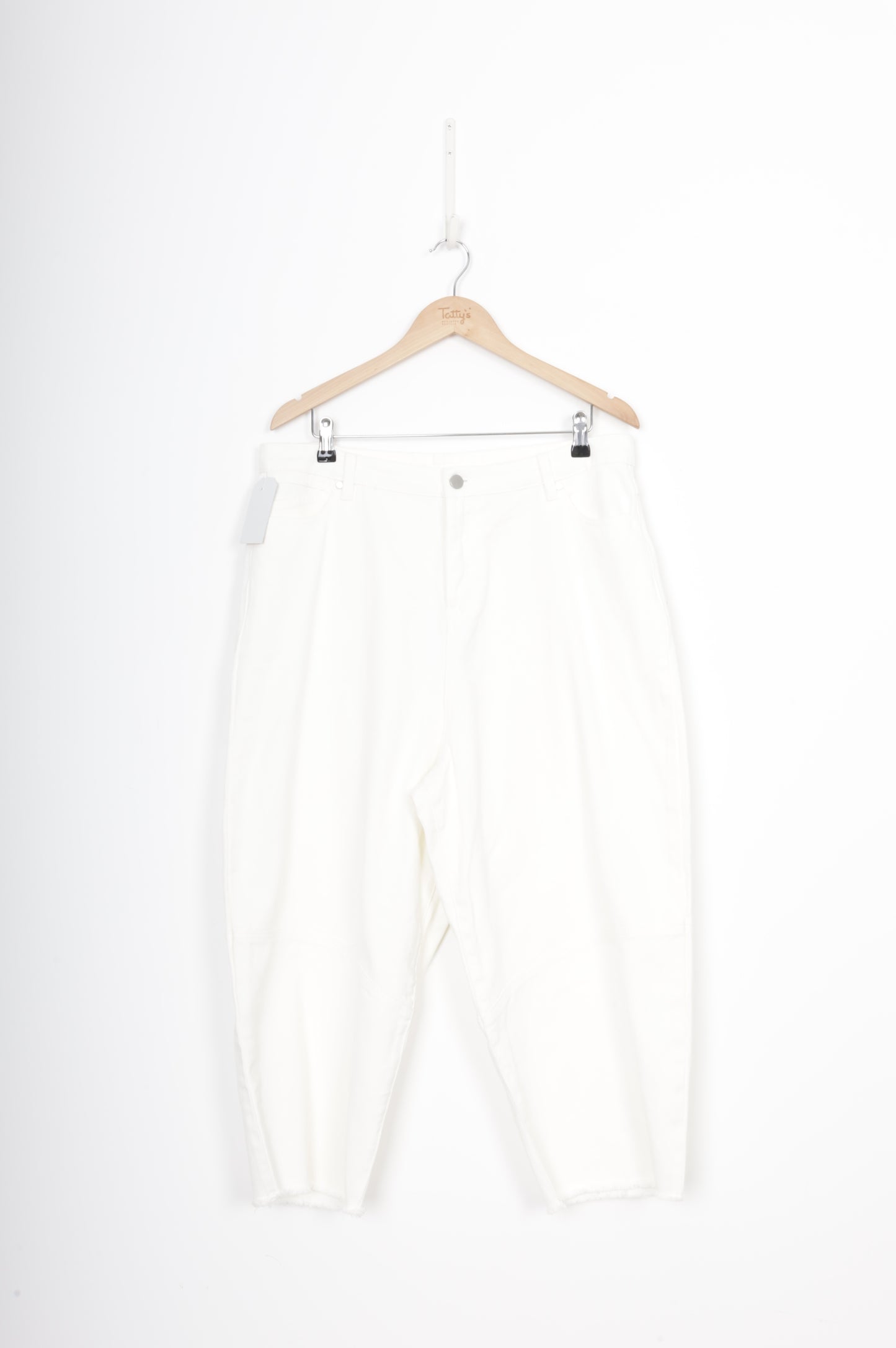 Moochi Womens White Jeans Size 14