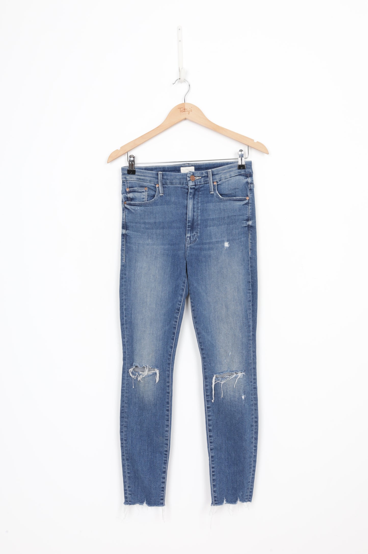 Mother Womens Blue Jeans Size W 27