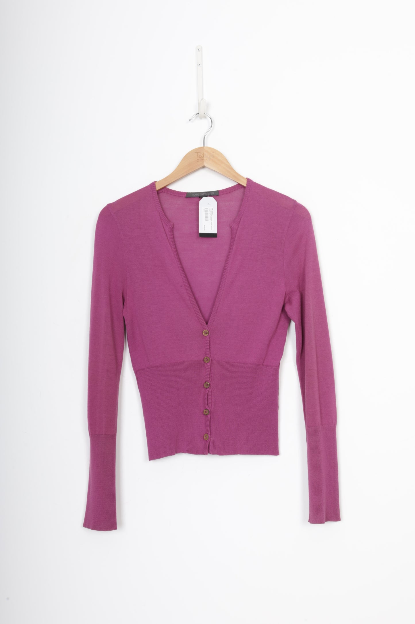 Kate Sylvester Womens Purple Cardigan Size M