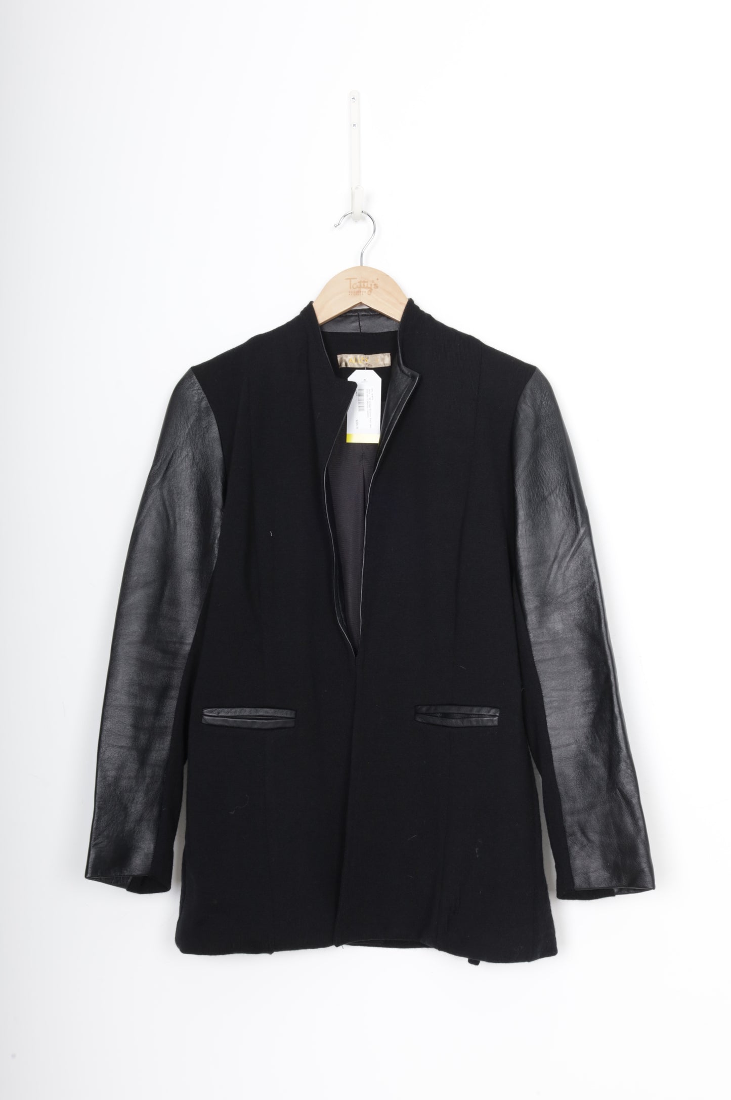 Aliza - NZ Vintage Womens Black Jacket Size UK 12