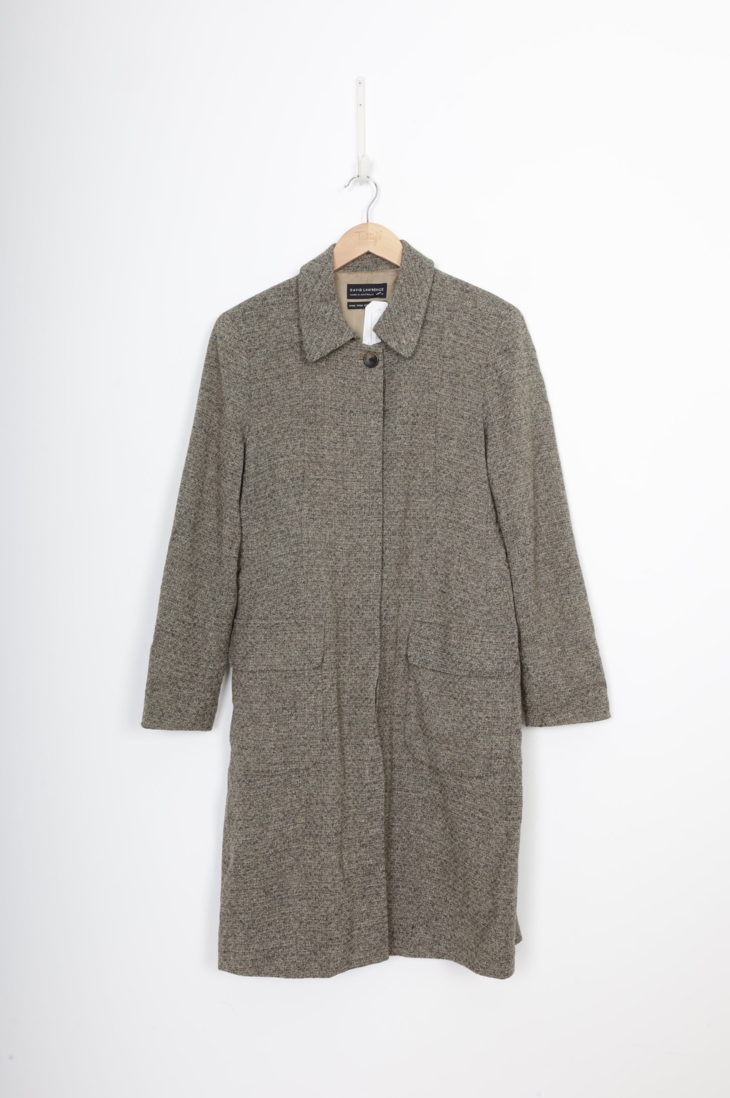 David Lawrence Womens Brown Coat Size 14